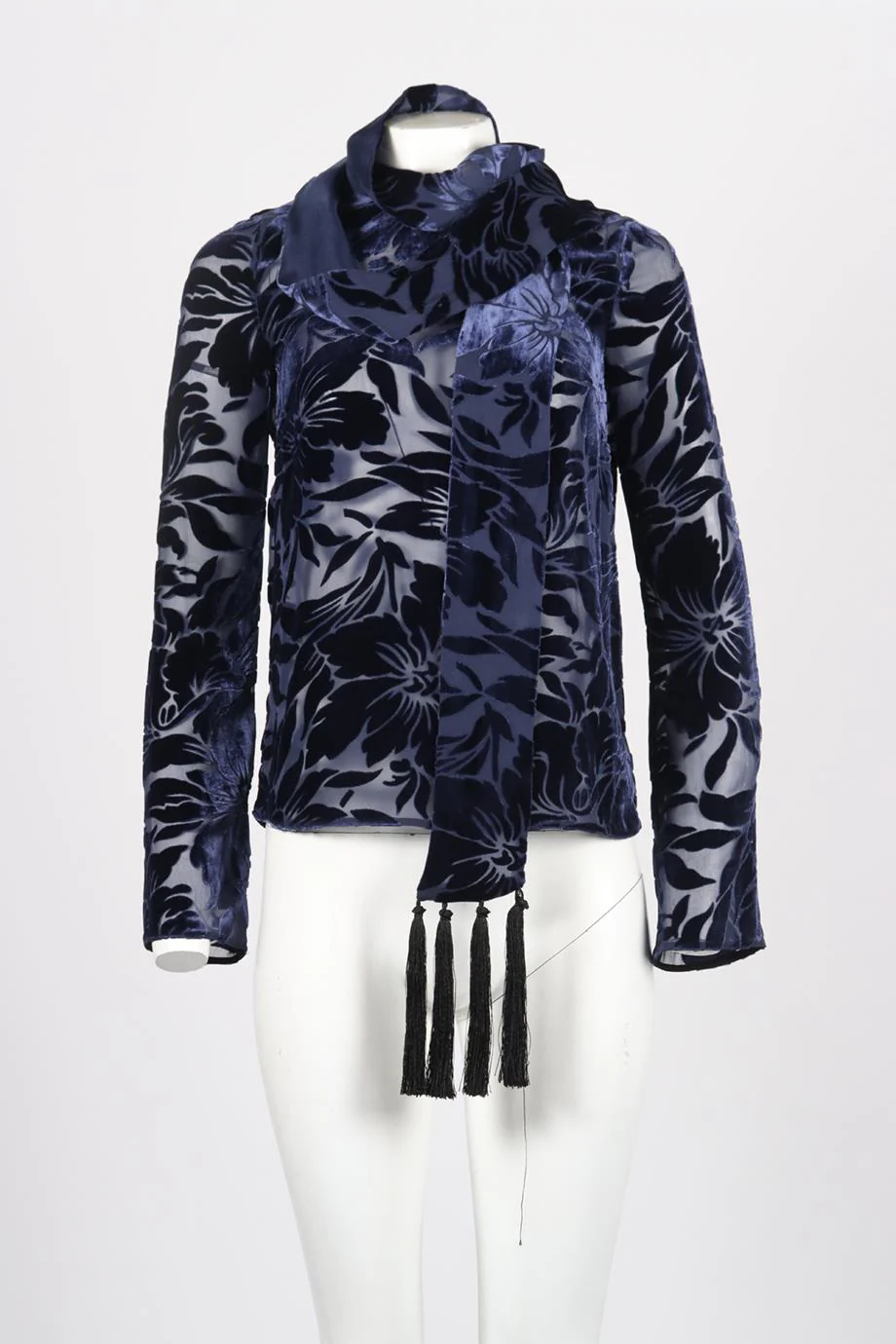 GALVAN LONDON VELVET AND SILK TOP UK 8 - Image 2