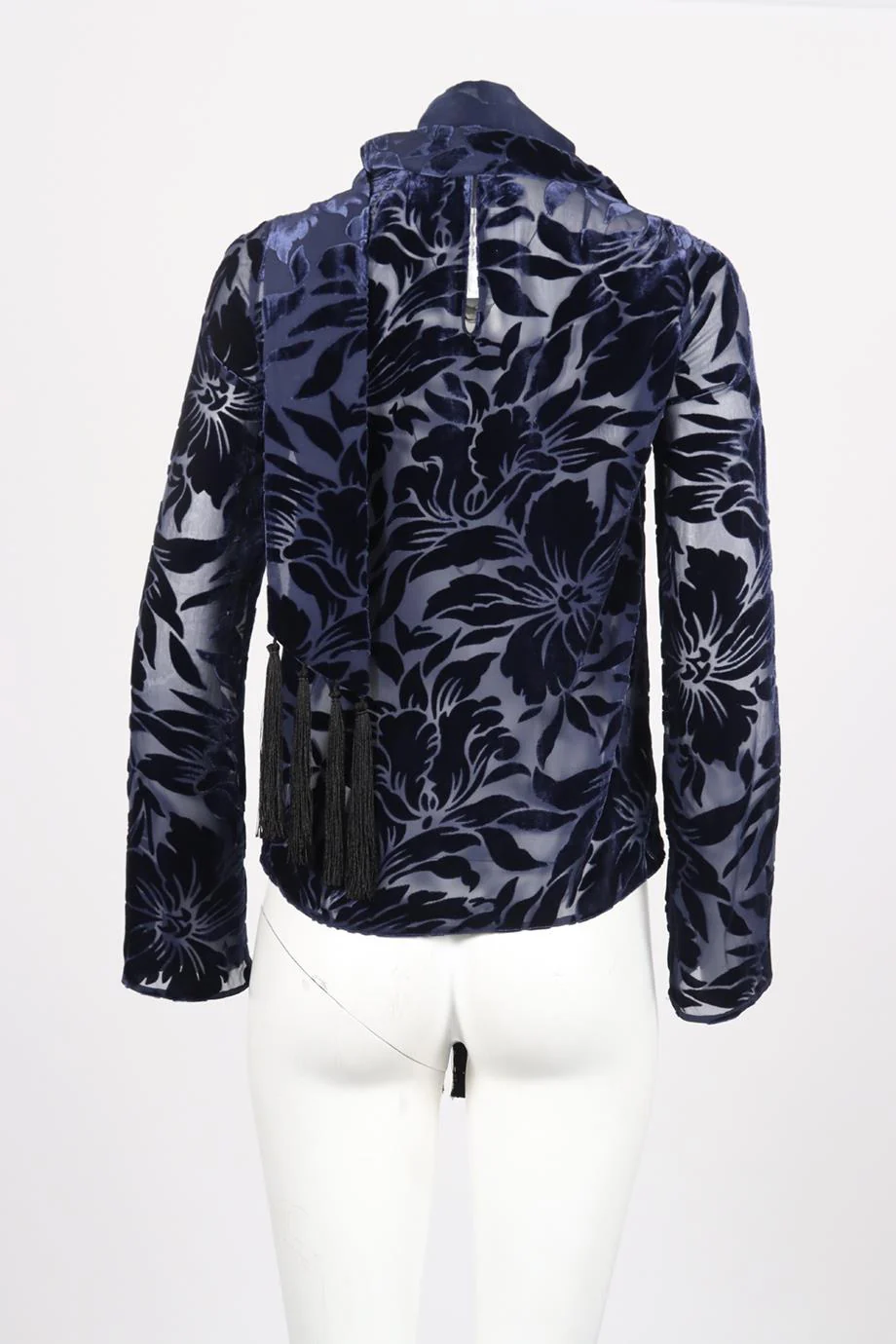 GALVAN LONDON VELVET AND SILK TOP UK 8 - Image 4