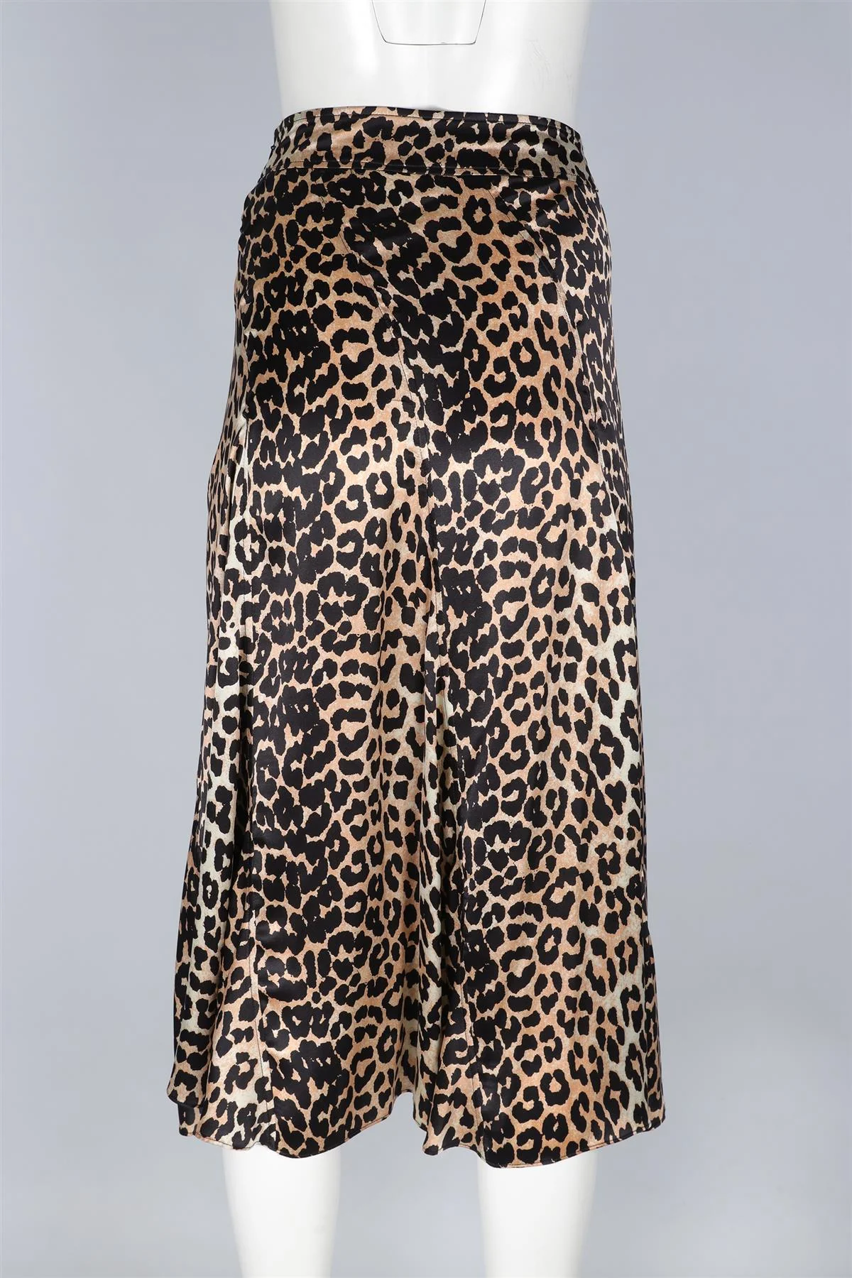 GANNI BEIGE SILK MAXI SKIRT UK 6 - Image 4