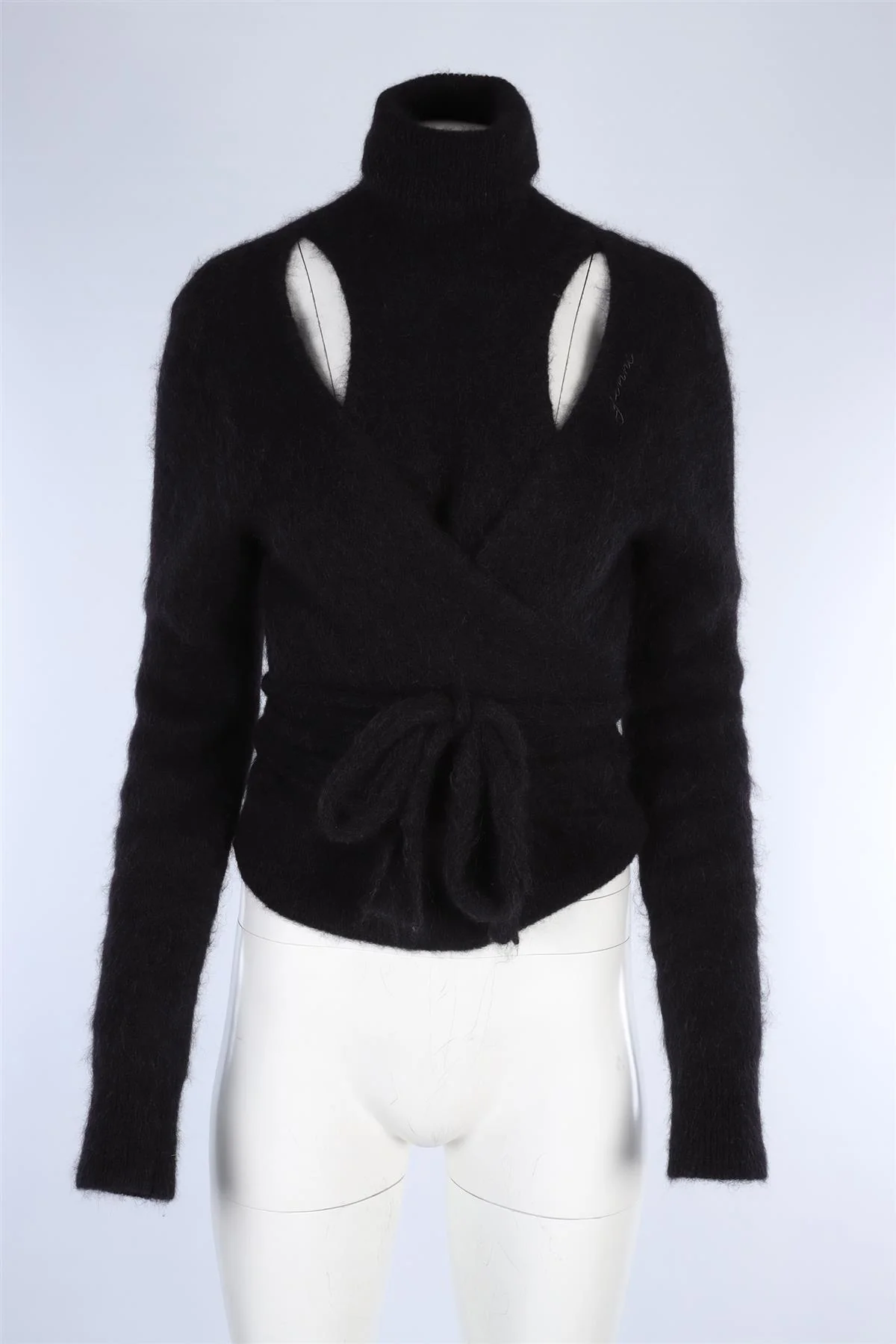 GANNI BLACK ALPACA SWEATER MEDIUM - Image 2