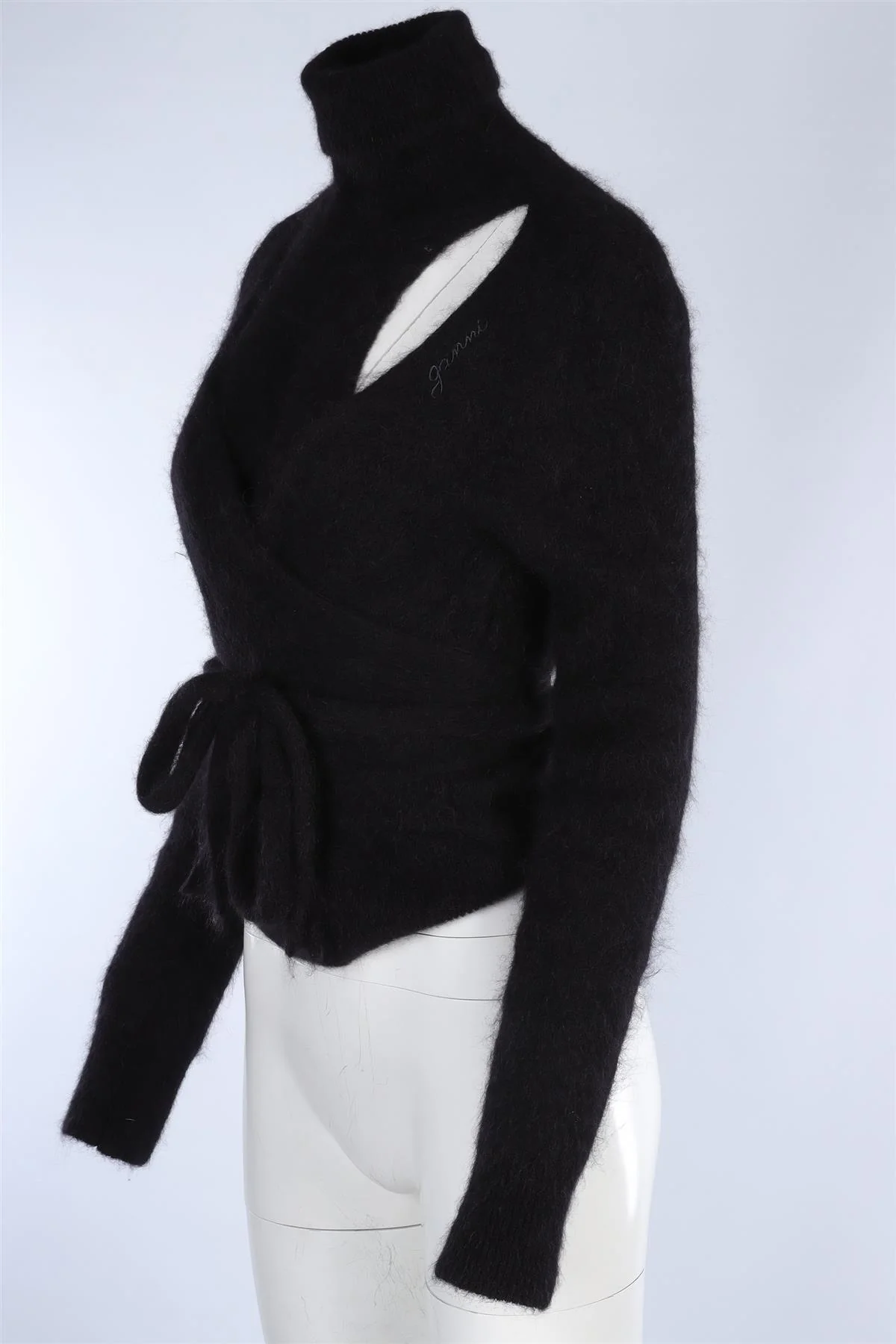 GANNI BLACK ALPACA SWEATER MEDIUM - Image 3