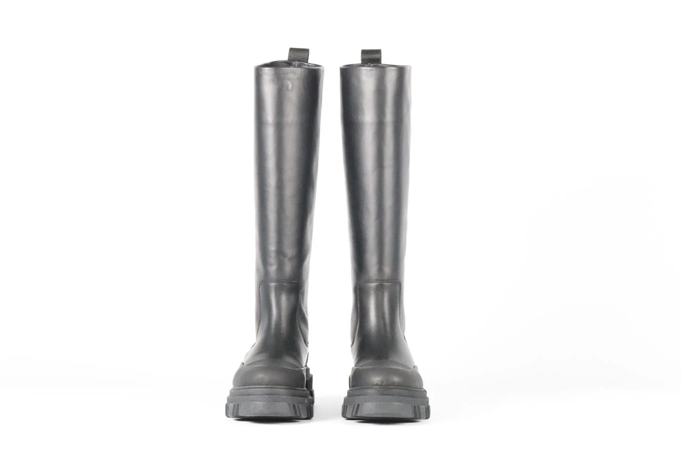 GANNI LEATHER PLATFORM KNEE HIGH BOOTS EU 38 UK 5 US 8 - Image 3