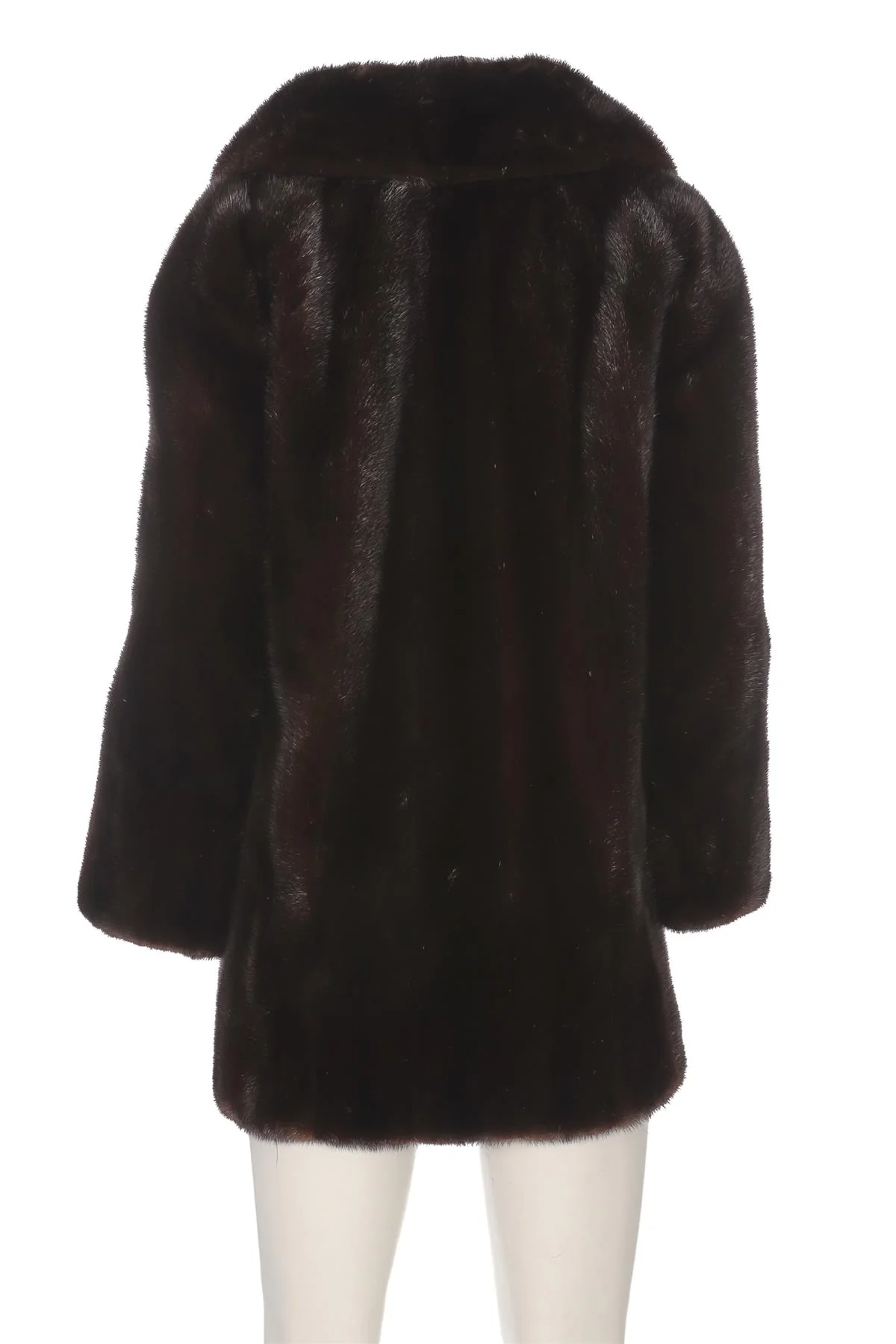 GARFINCKEL'S BROWN VINTAGE MINK FUR COAT UK 10 - Image 4