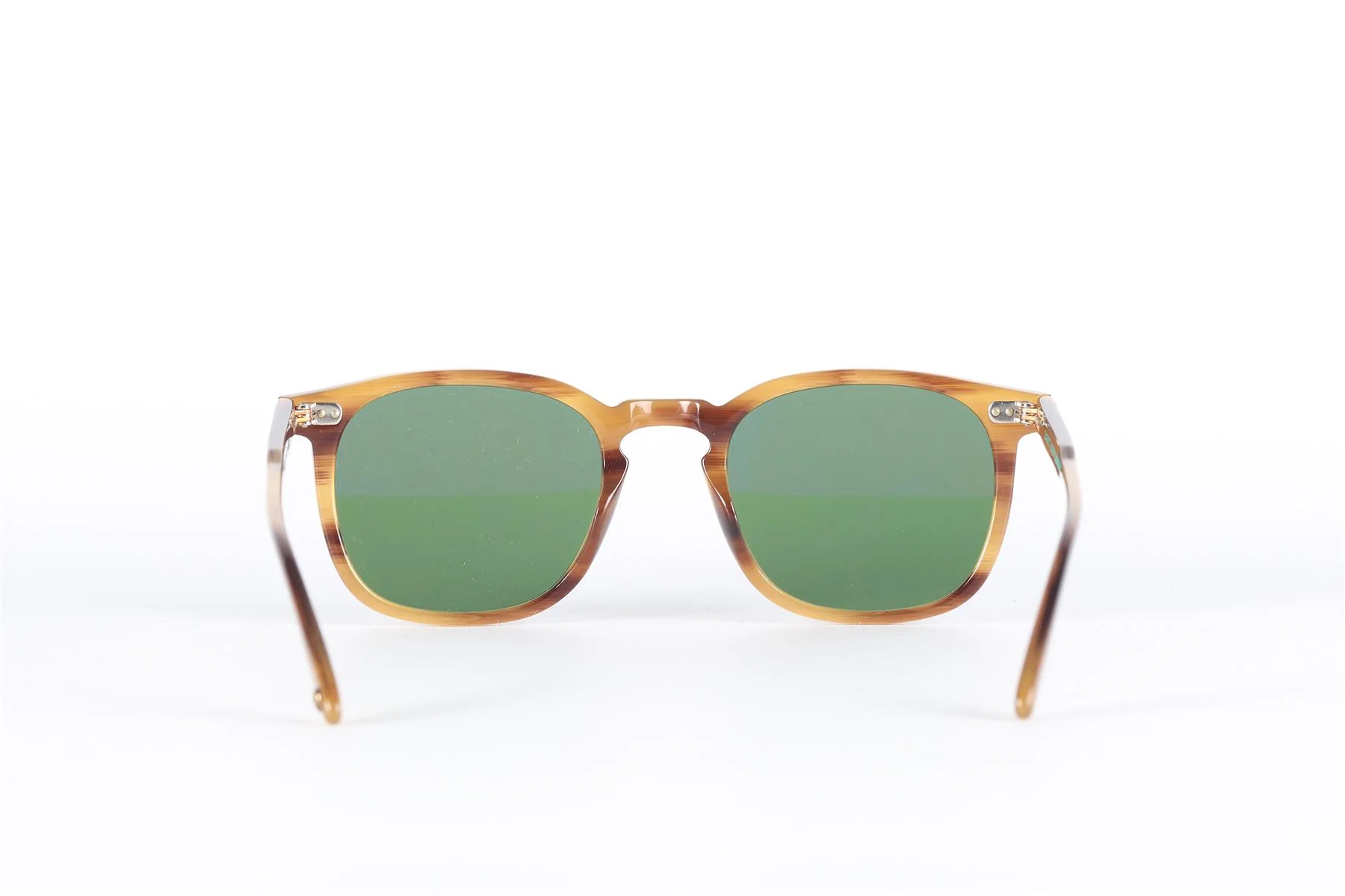 GARRETT LEIGHT BROWN SQUARE FRAME ACETATE SUNGLASSES - Image 4