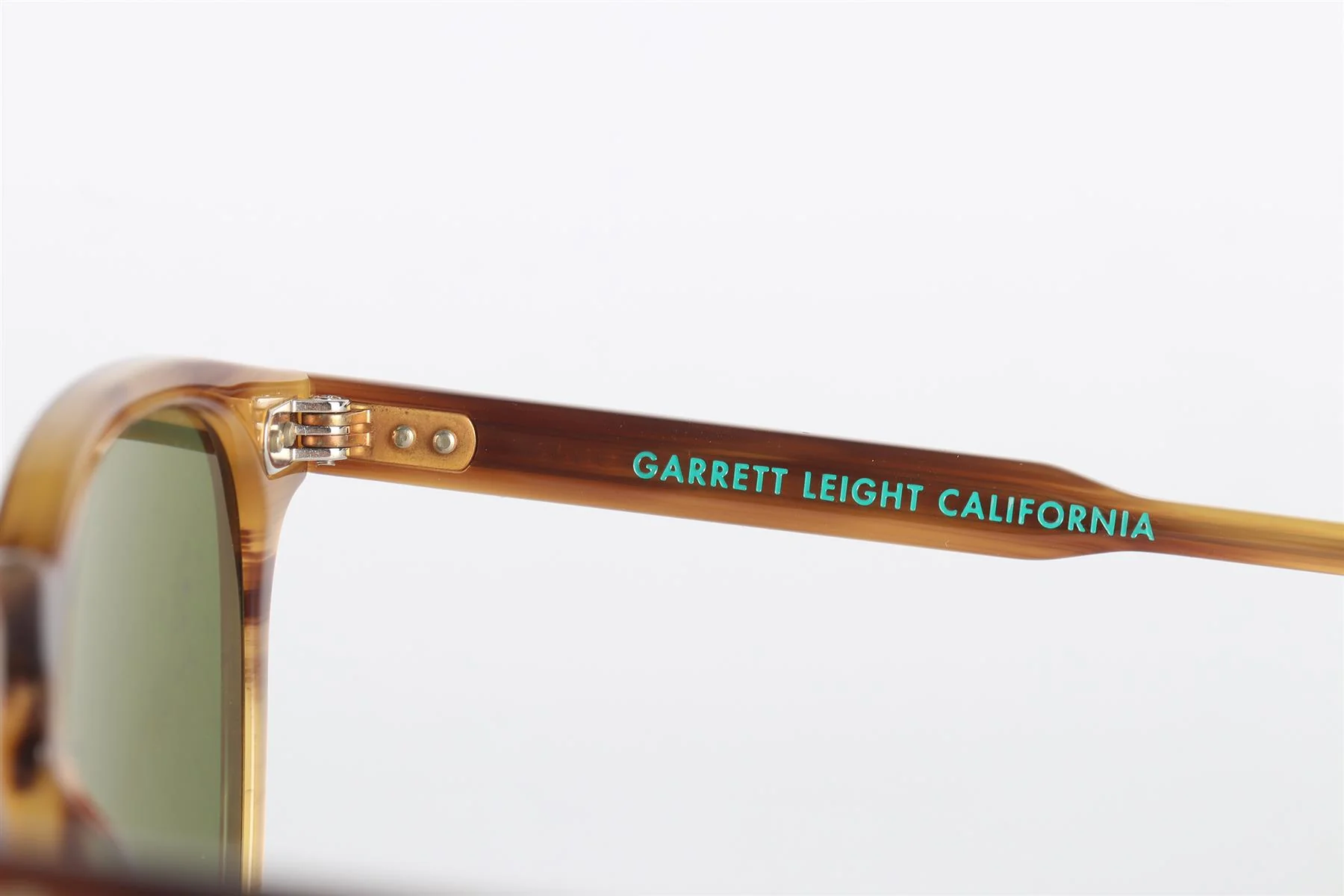 GARRETT LEIGHT BROWN SQUARE FRAME ACETATE SUNGLASSES - Image 6
