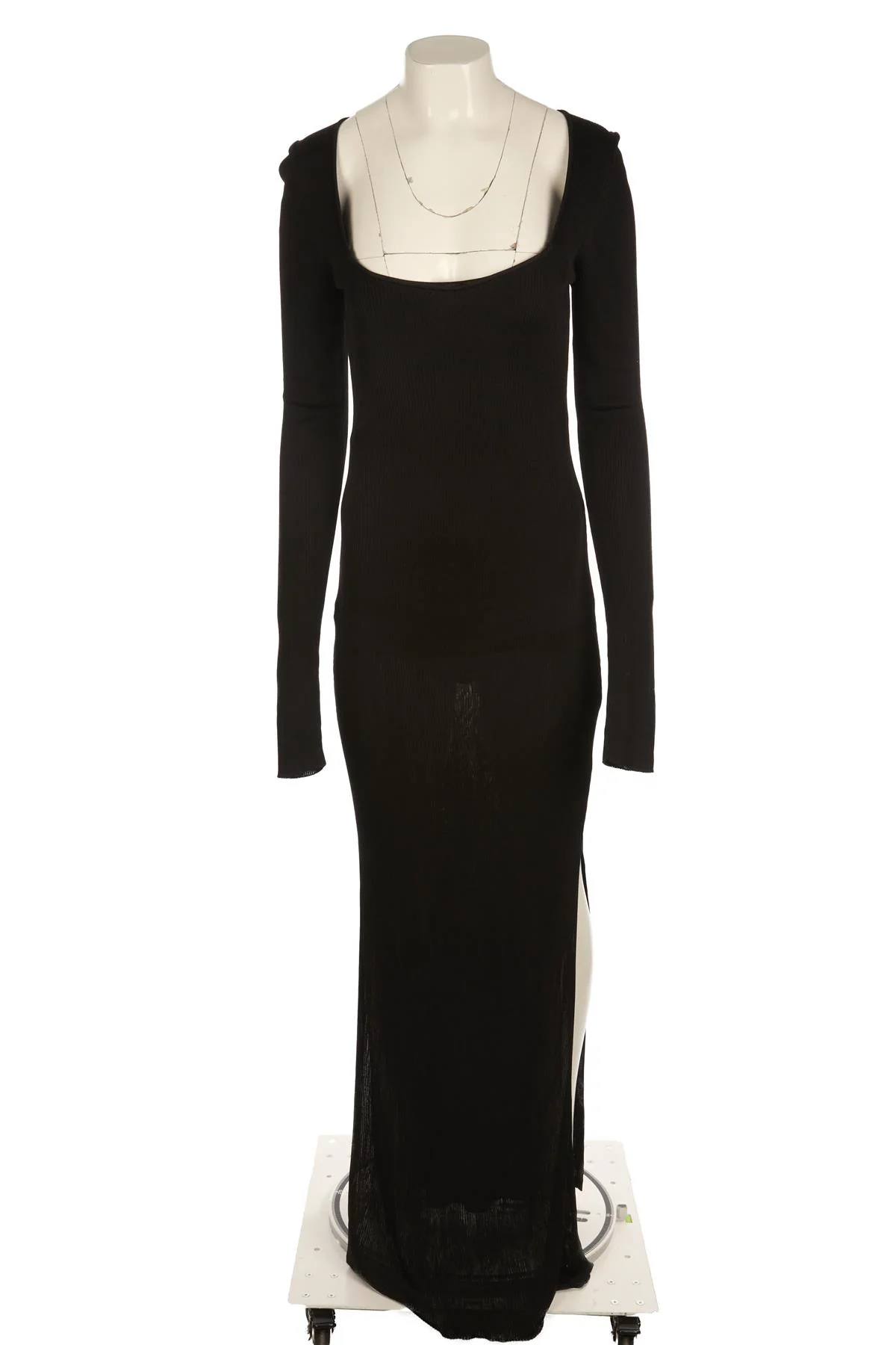 GAUGE 81 BLACK KNIT MAXI DRESS SMALL - Image 2