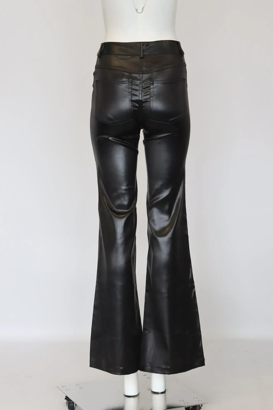 GAUGE81 STRETCH SATIN FLARED PANTS XSMALL - Image 4