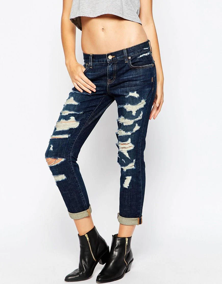 GENETIC DENIM BOYFRIEND ALEXA HEIRLOOM JEANS W24 UK 6 - Image 11