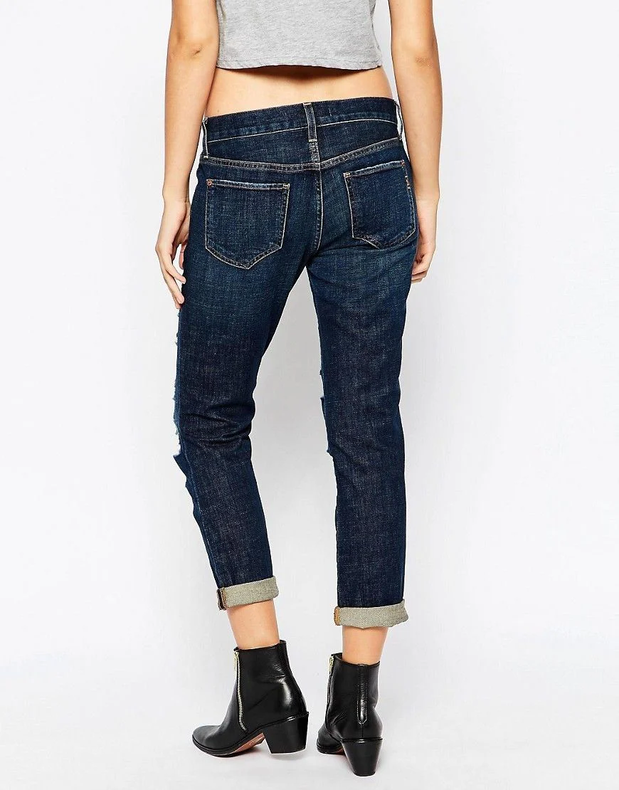 GENETIC DENIM BOYFRIEND ALEXA HEIRLOOM JEANS W24 UK 6 - Image 12