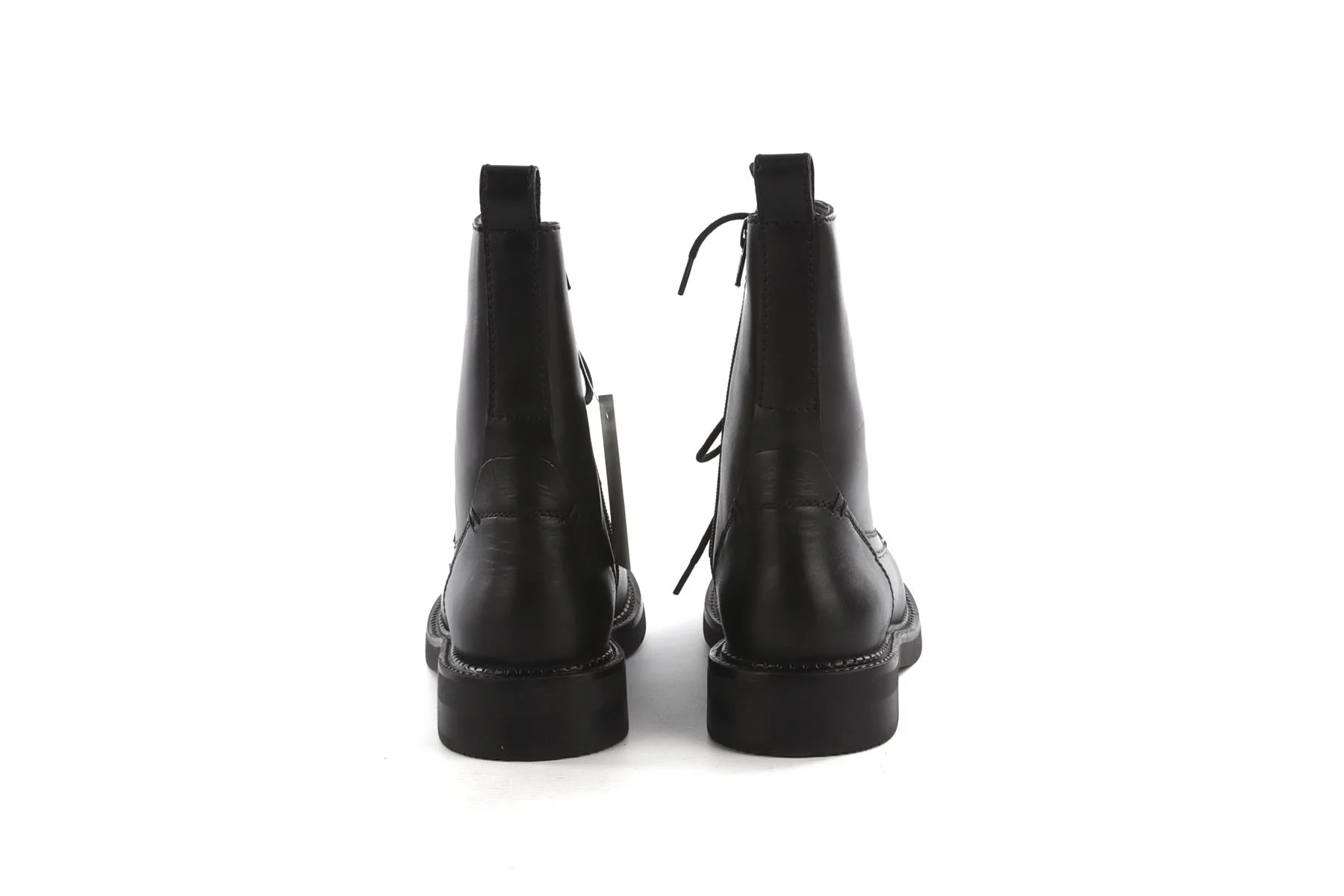 Geox Black Leather Boots EU 39 UK 6 US 9 - Image 4