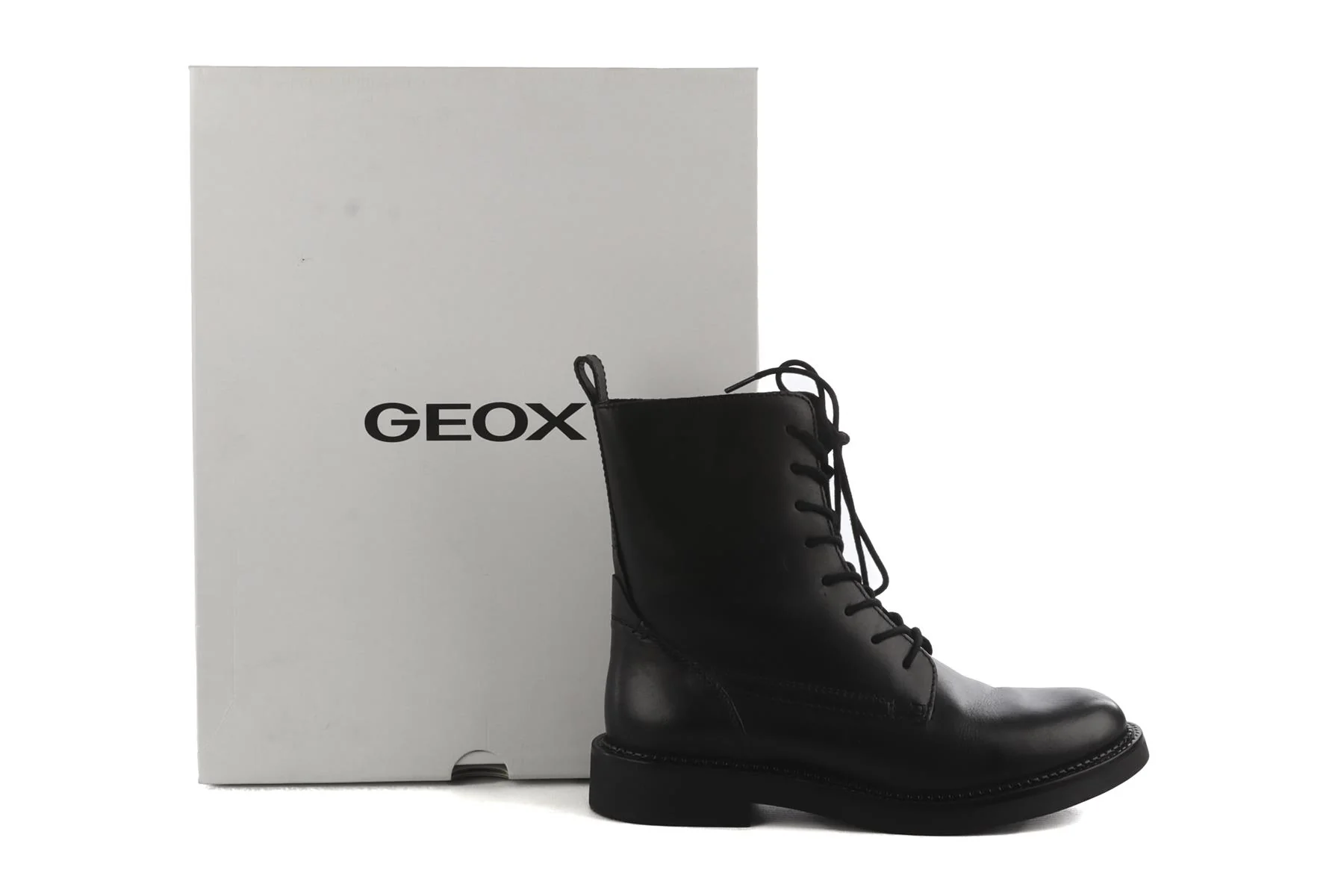 Geox Black Leather Boots EU 39 UK 6 US 9 - Image 6