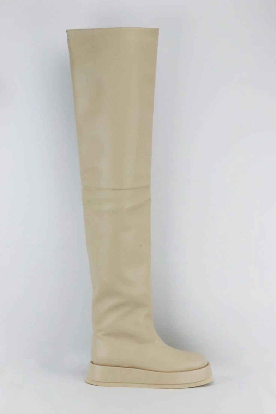 GIA BORGHINI + RHW ROSIE 10 FAUX LEATHER OVER THE KNEE BOOTS EU 38 UK 5 US 8 - Image 2