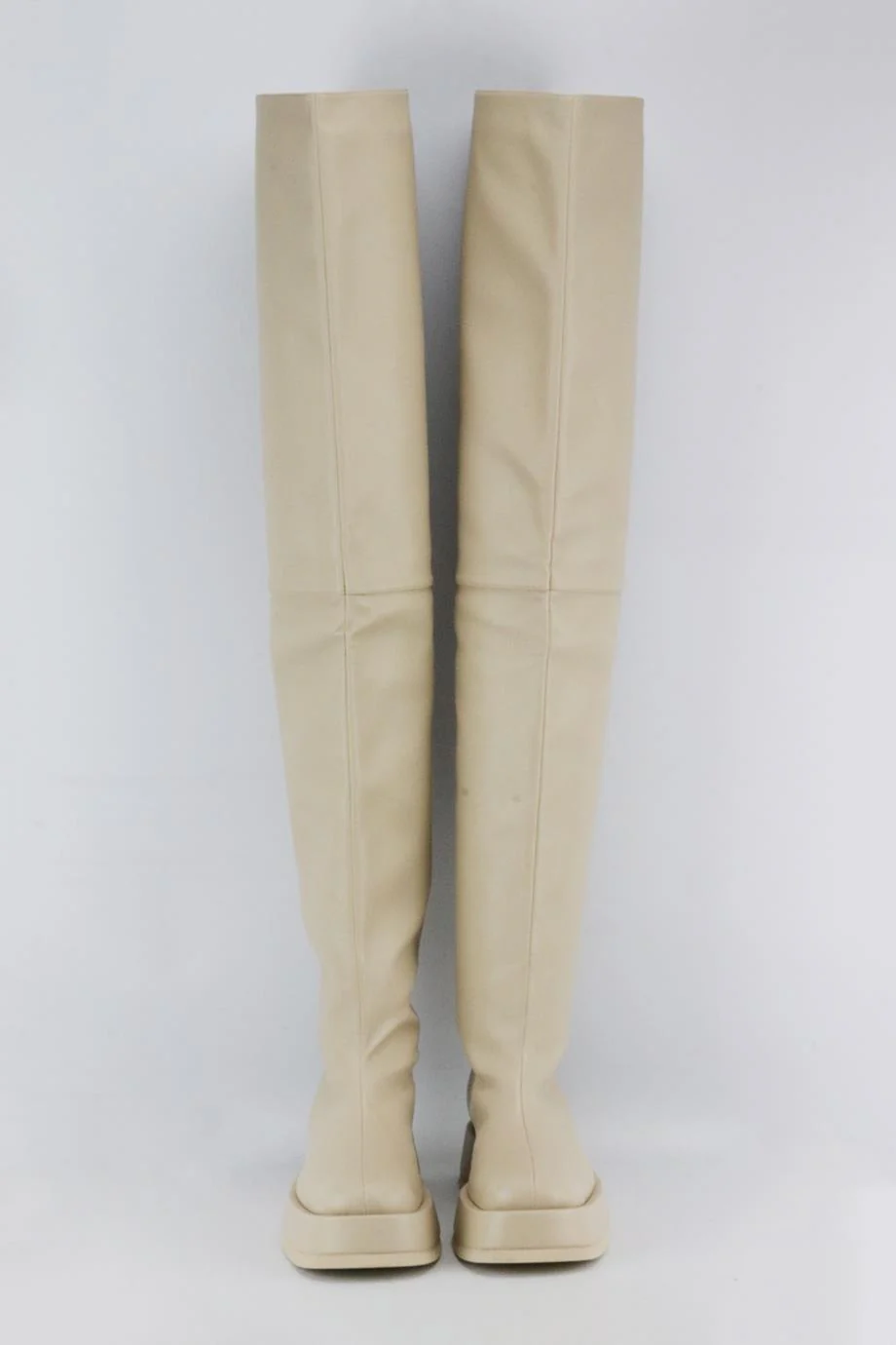 GIA BORGHINI + RHW ROSIE 10 FAUX LEATHER OVER THE KNEE BOOTS EU 38 UK 5 US 8 - Image 3