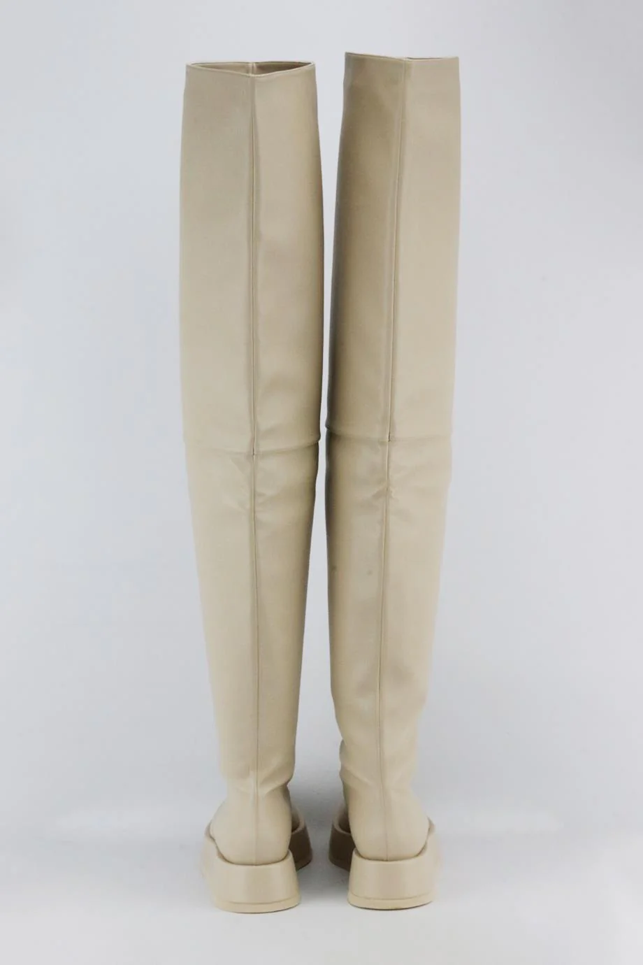 GIA BORGHINI + RHW ROSIE 10 FAUX LEATHER OVER THE KNEE BOOTS EU 38 UK 5 US 8 - Image 4
