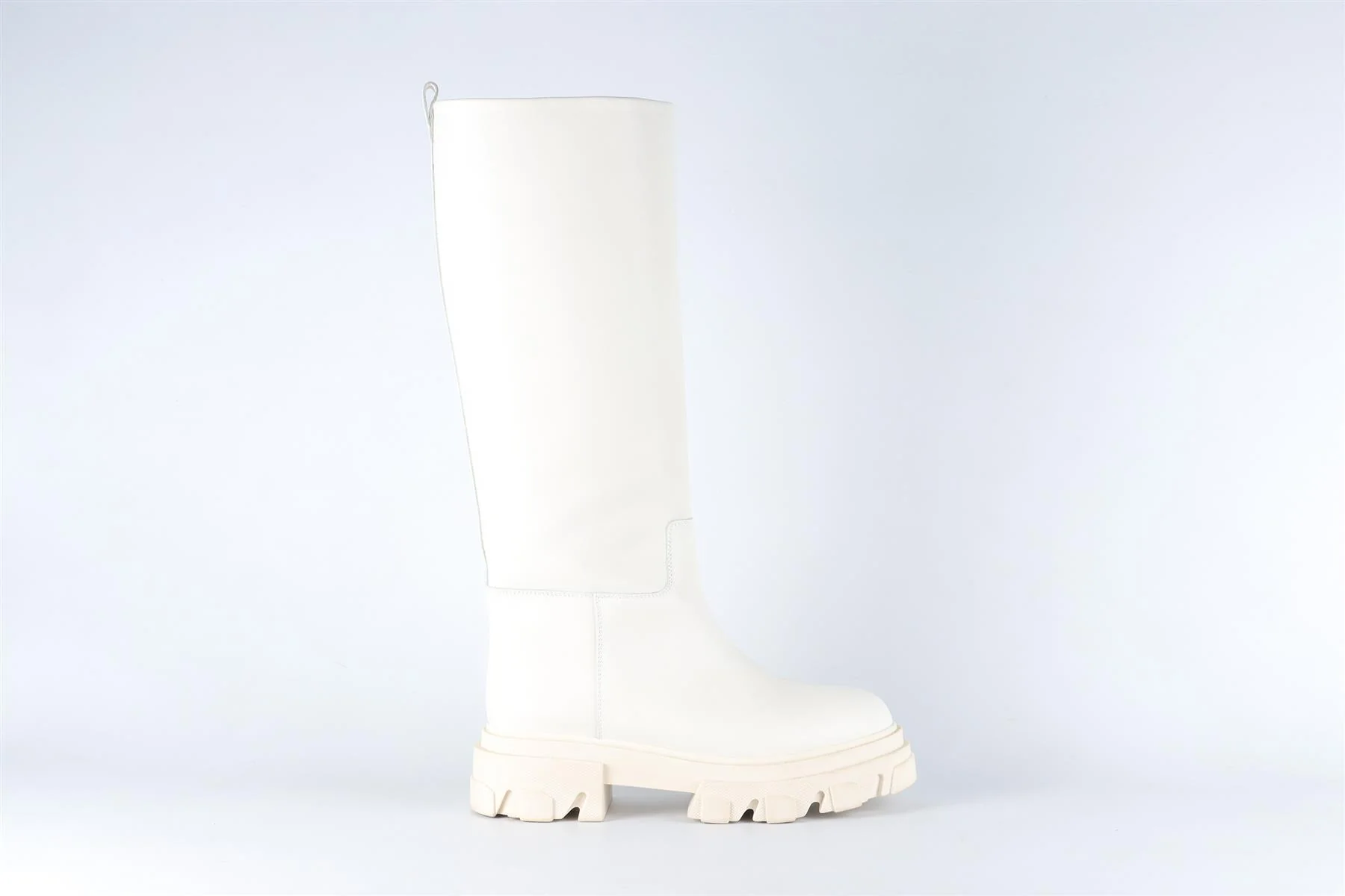 GIA + PERNILLE TEISBAEK WHITE LEATHER KNEE HIGH BOOTS EU 38 UK 5 US 8 - Image 2