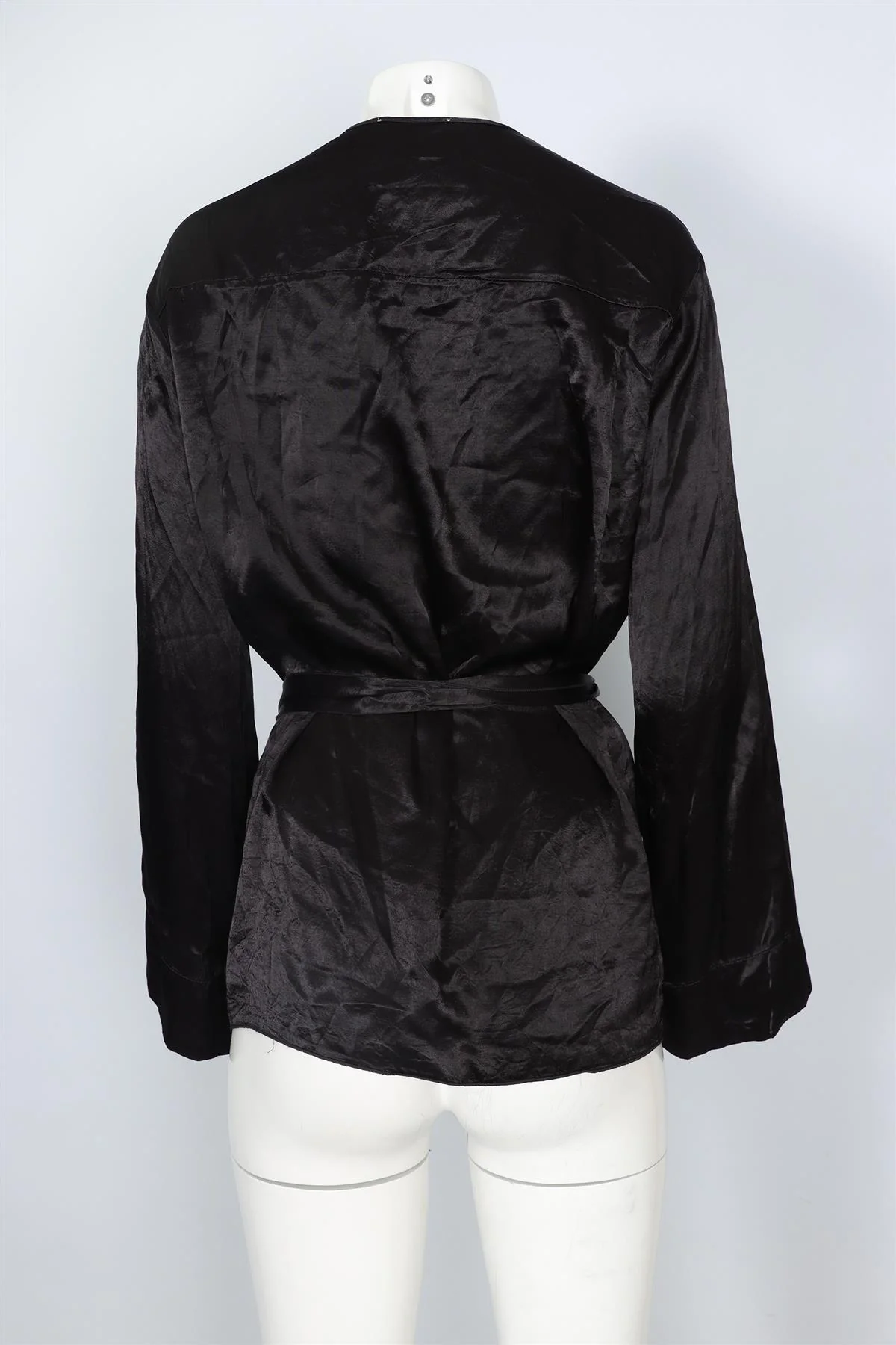 GIADA FORTE BLACK SATIN TOP IT 42 UK 10 - Image 4