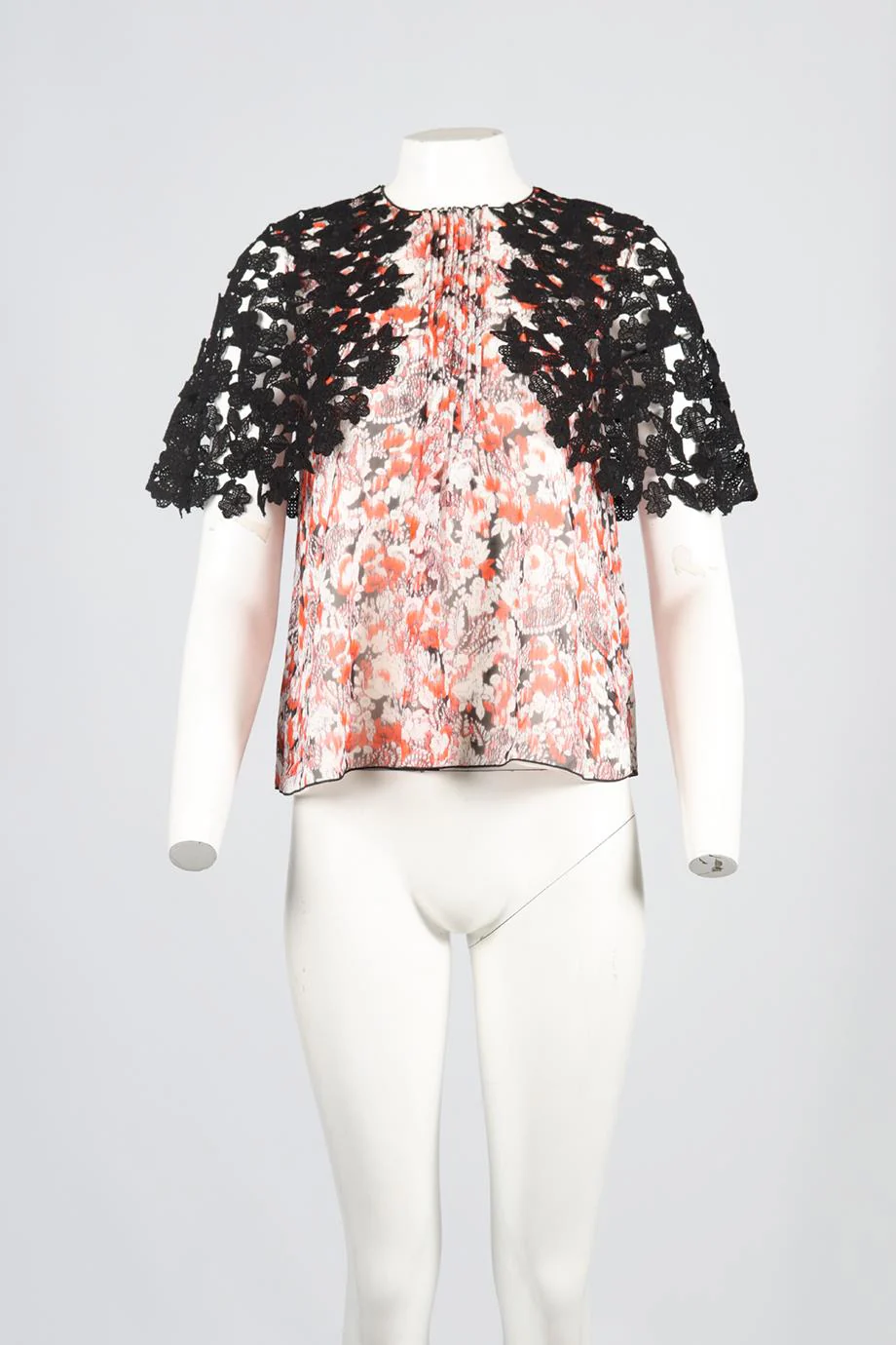 GIAMBATISTA VALLI CROCHET AND SILK TOP XXSMALL - Image 2