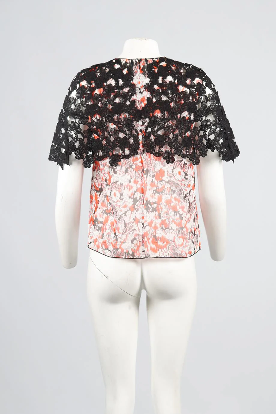 GIAMBATISTA VALLI CROCHET AND SILK TOP XXSMALL - Image 4