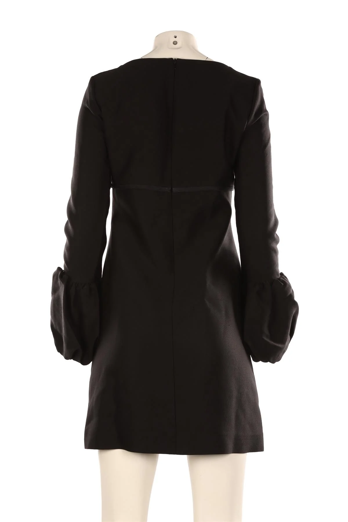 GIAMBATTISTA VALLI BLACK CREPE MINI DRESS IT 42 UK 10 - Image 4