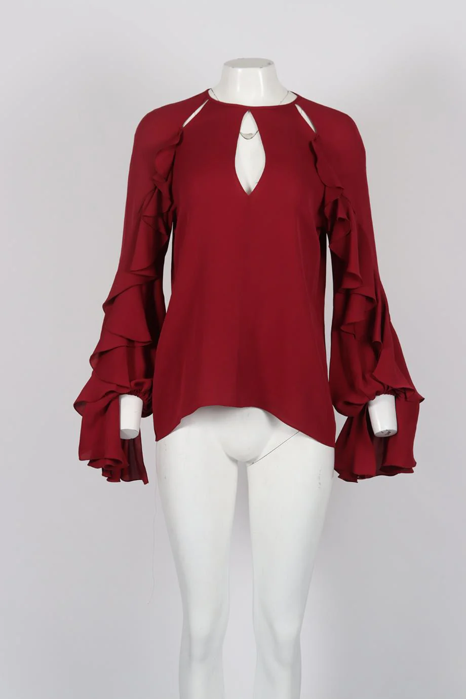 GIAMBATTISTA VALLI CUTOUT SILK TOP MEDIUM - Image 2