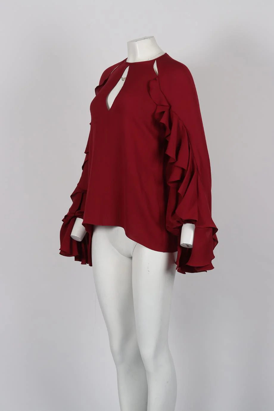 GIAMBATTISTA VALLI CUTOUT SILK TOP MEDIUM - Image 3