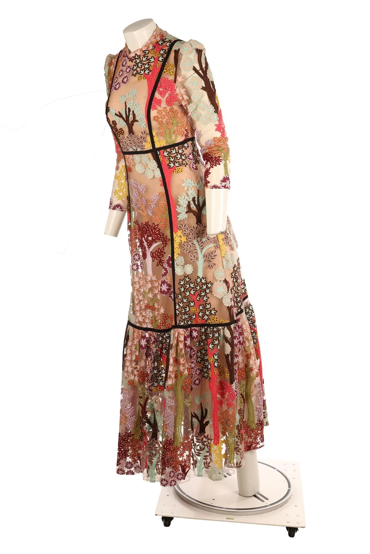 GIAMBATTISTA VALLI MULTI TULLE MAXI DRESS IT 44 UK 12 - Image 3
