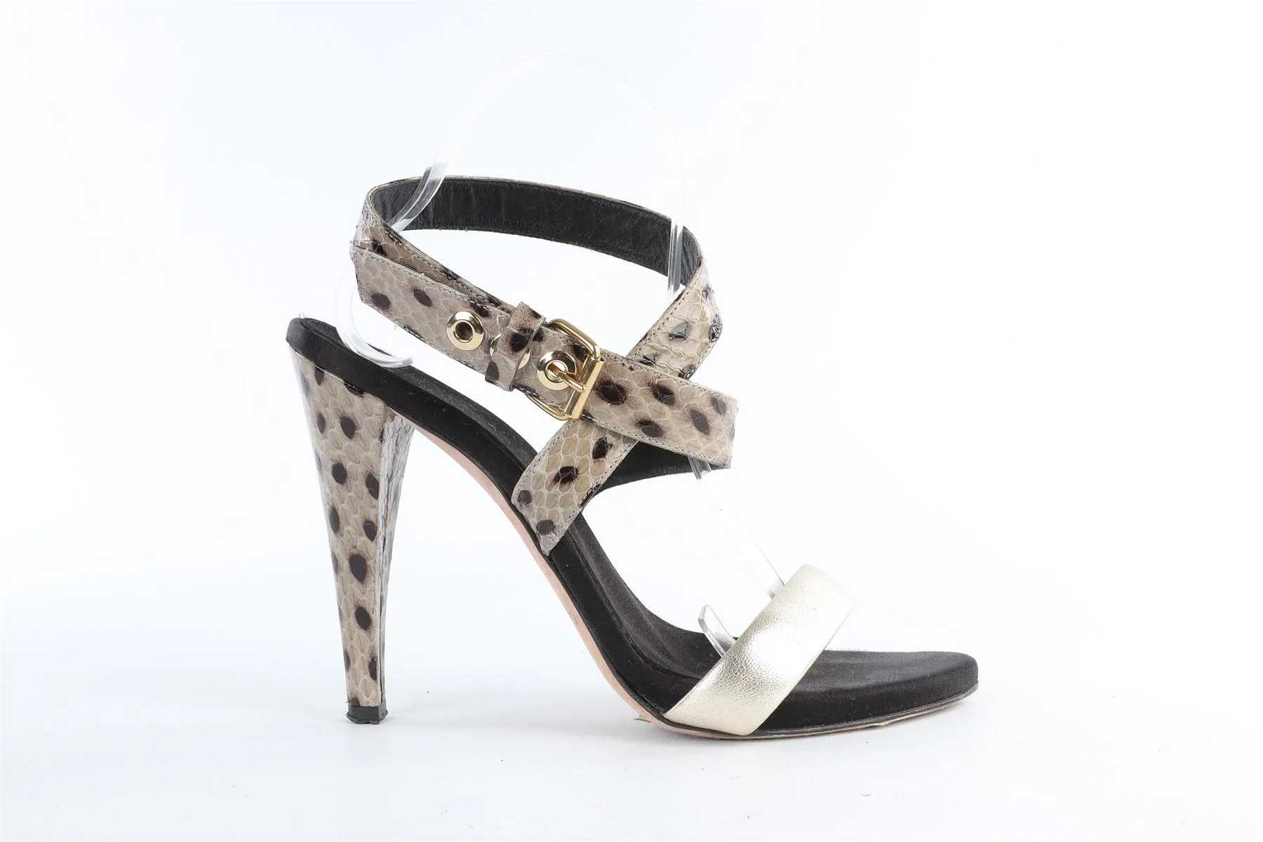 GIAMBATTISTA VALLI SILVER LEATHER HEELS - Image 2