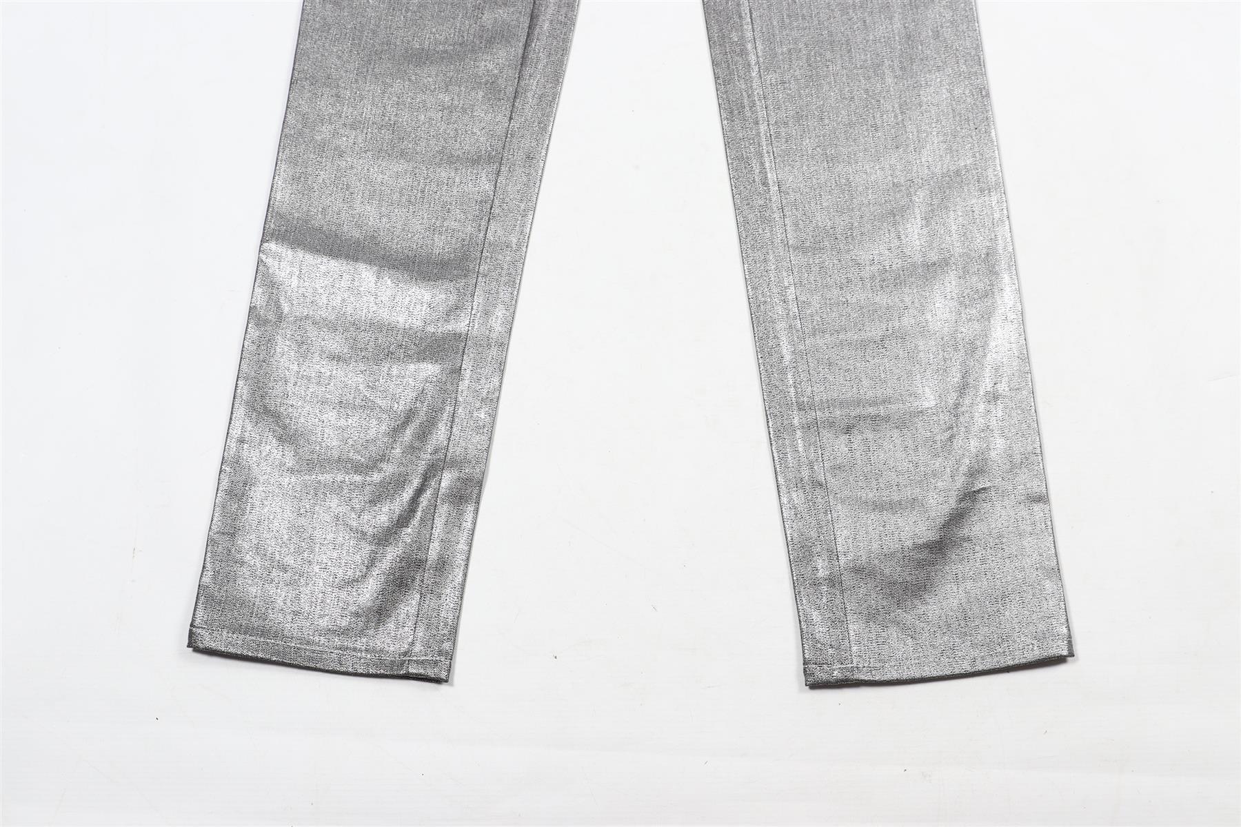 GIANFRANCO FERRE COTTON BLEND SKINNY PANTS IT 38 UK 6 - Image 4