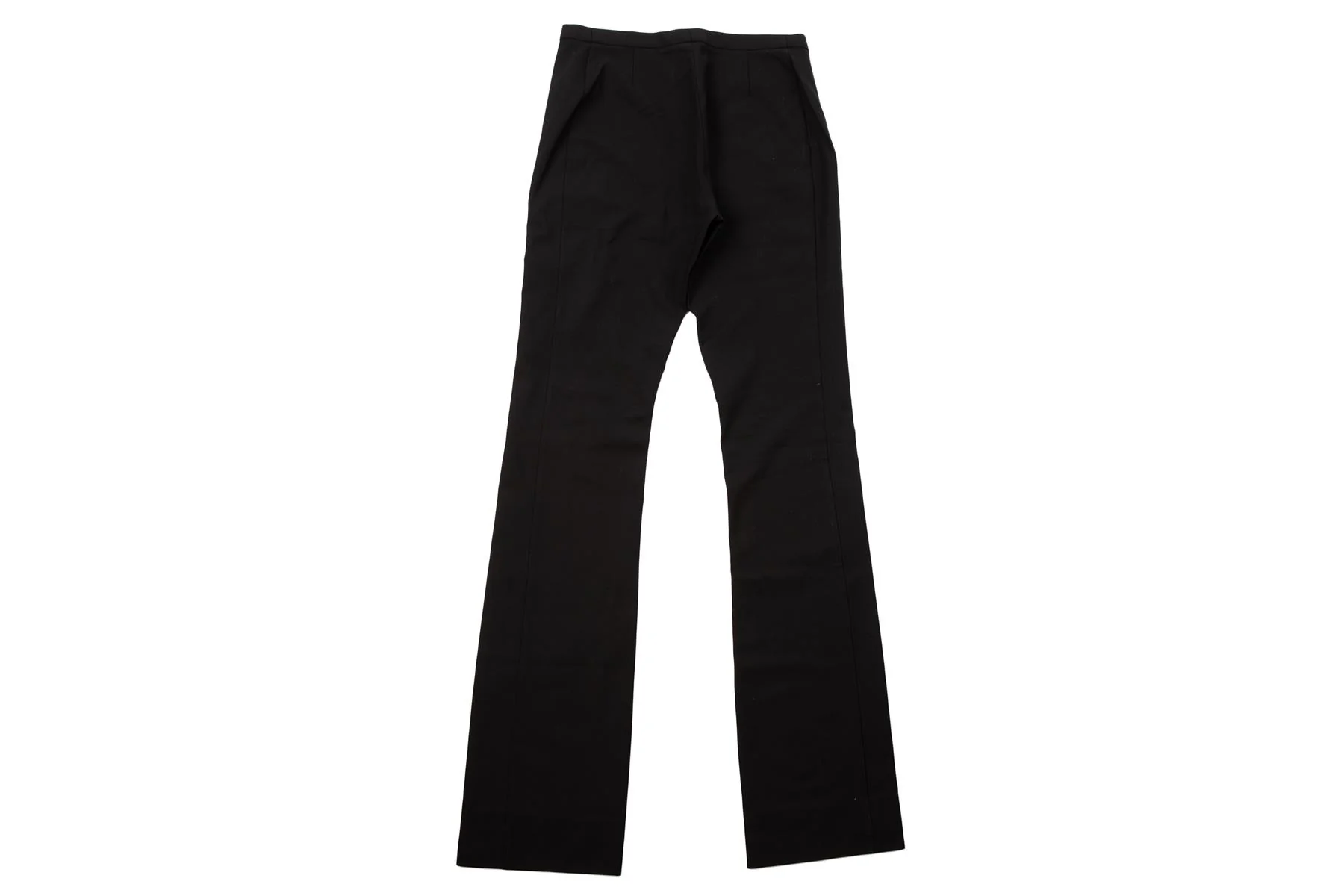 GIANNI VERSACE BLACK VINTAGE WOOL STRAIGHT LEG PANTS XSMALL - Image 4