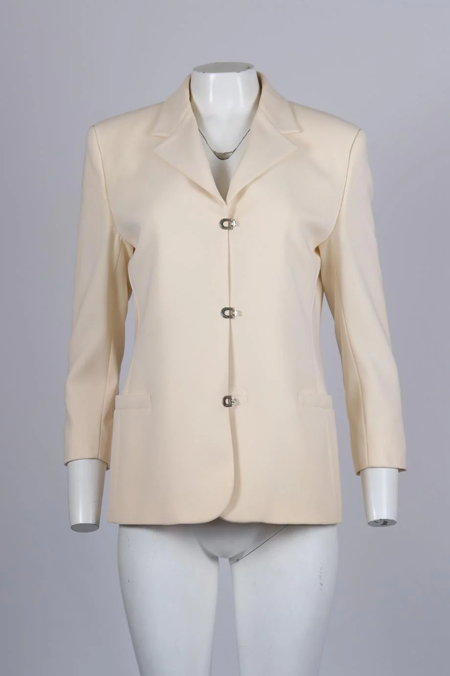 GIANNI VERSACE VINTAGE CREPE BLAZER IT 44 UK 12 - Image 2