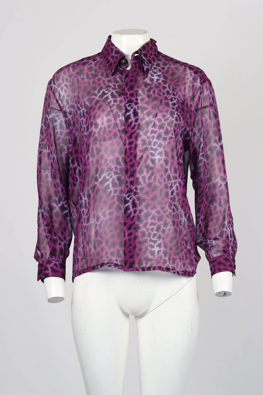GIANNI VERSACE VINTAGE PRINTED SILK SHIRT IT 46 UK 14 - Image 2