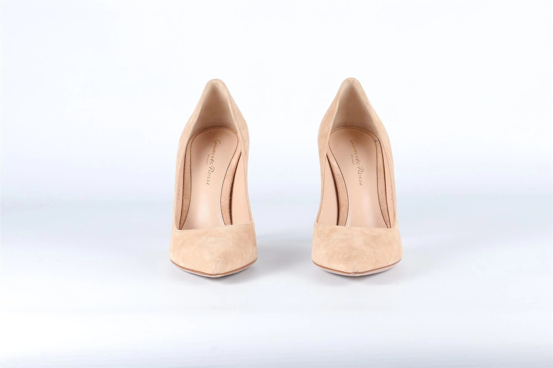 GIANVITO ROSSI BEIGE SUEDE PUMPS EU 36 UK 3 US 6 - Image 3