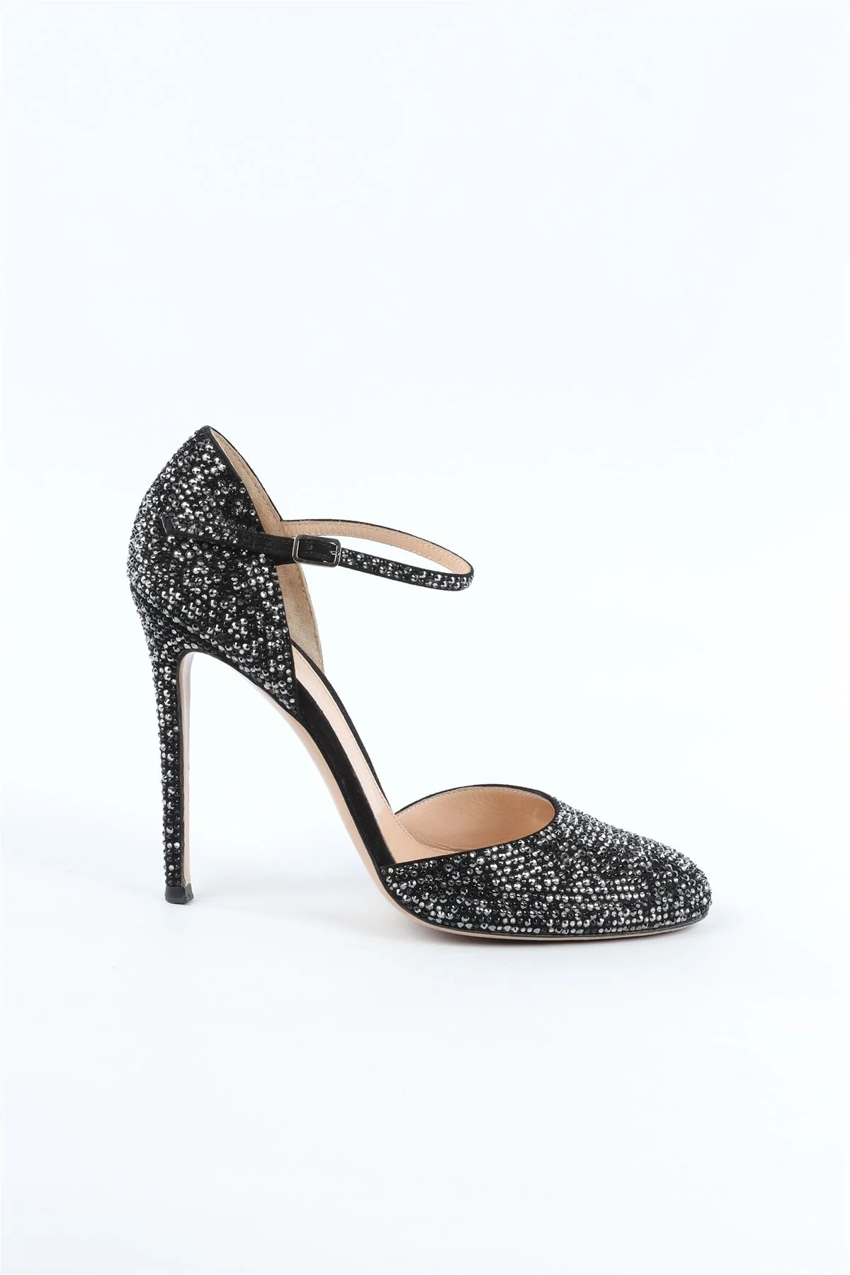GIANVITO ROSSI BLACK CRYSTAL PUMPS EU 38 UK 5 US 8 - Image 2