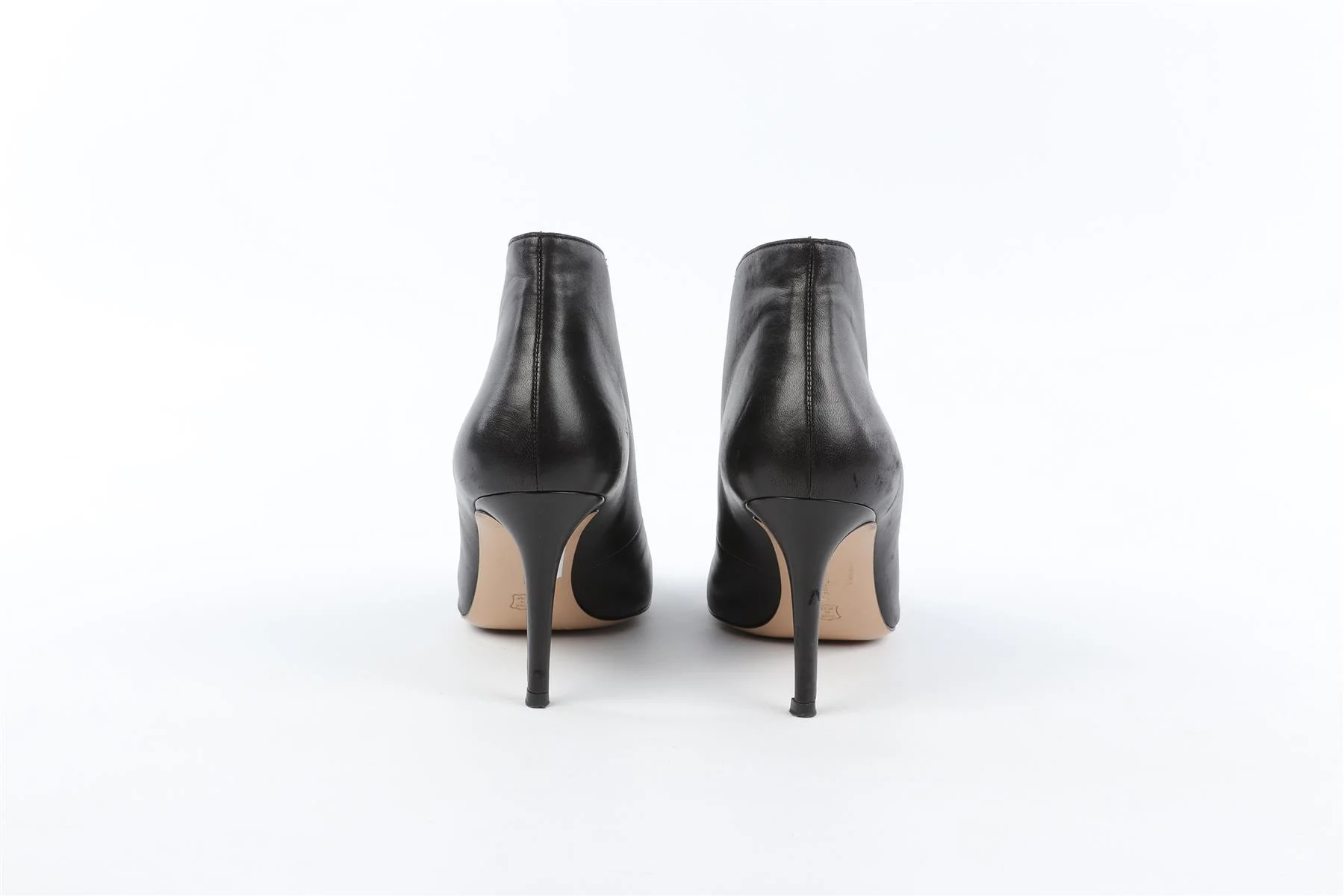 GIANVITO ROSSI BLACK LEATHER ANKLE BOOTS EU 38 UK 5 US 8 - Image 6