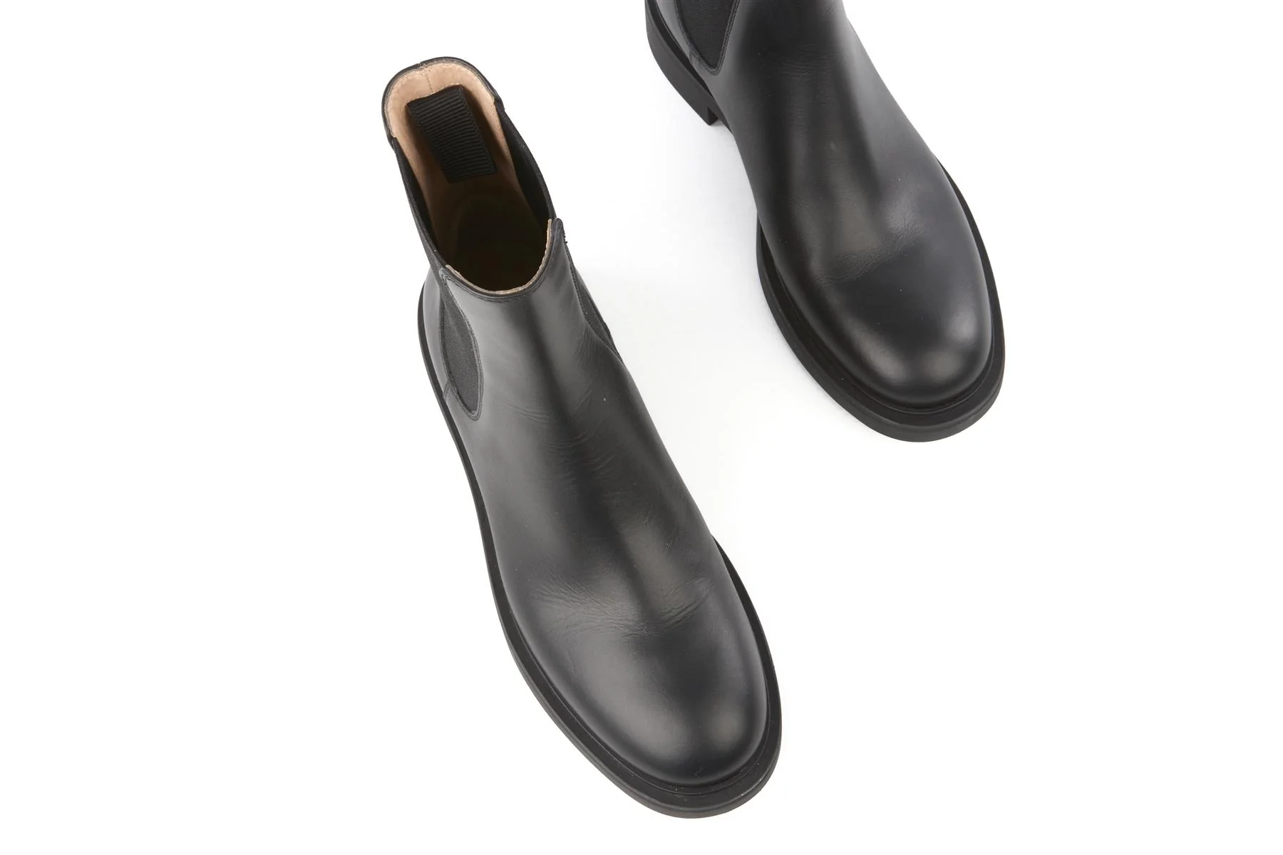 GIANVITO ROSSI BLACK LEATHER CHELSEA BOOTS EU 38 UK 5 US 8 - Image 4