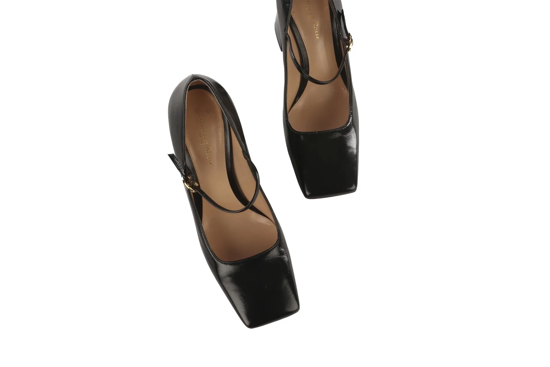 GIANVITO ROSSI BLACK LEATHER PUMPS EU 39 UK 6 - Image 4