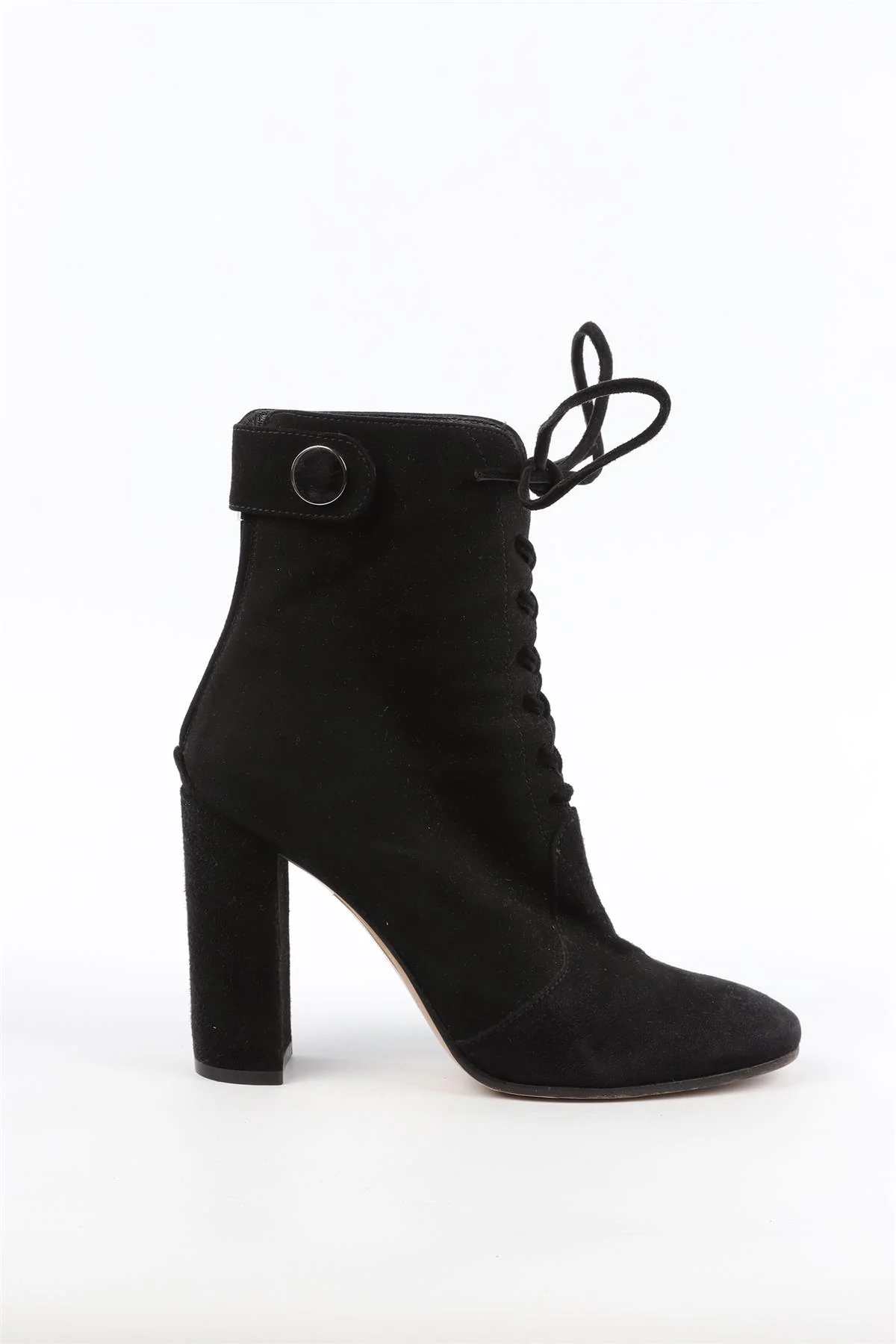 GIANVITO ROSSI BLACK SUEDE ANKLE BOOTS EU 38 UK 5 US 8 - Image 2
