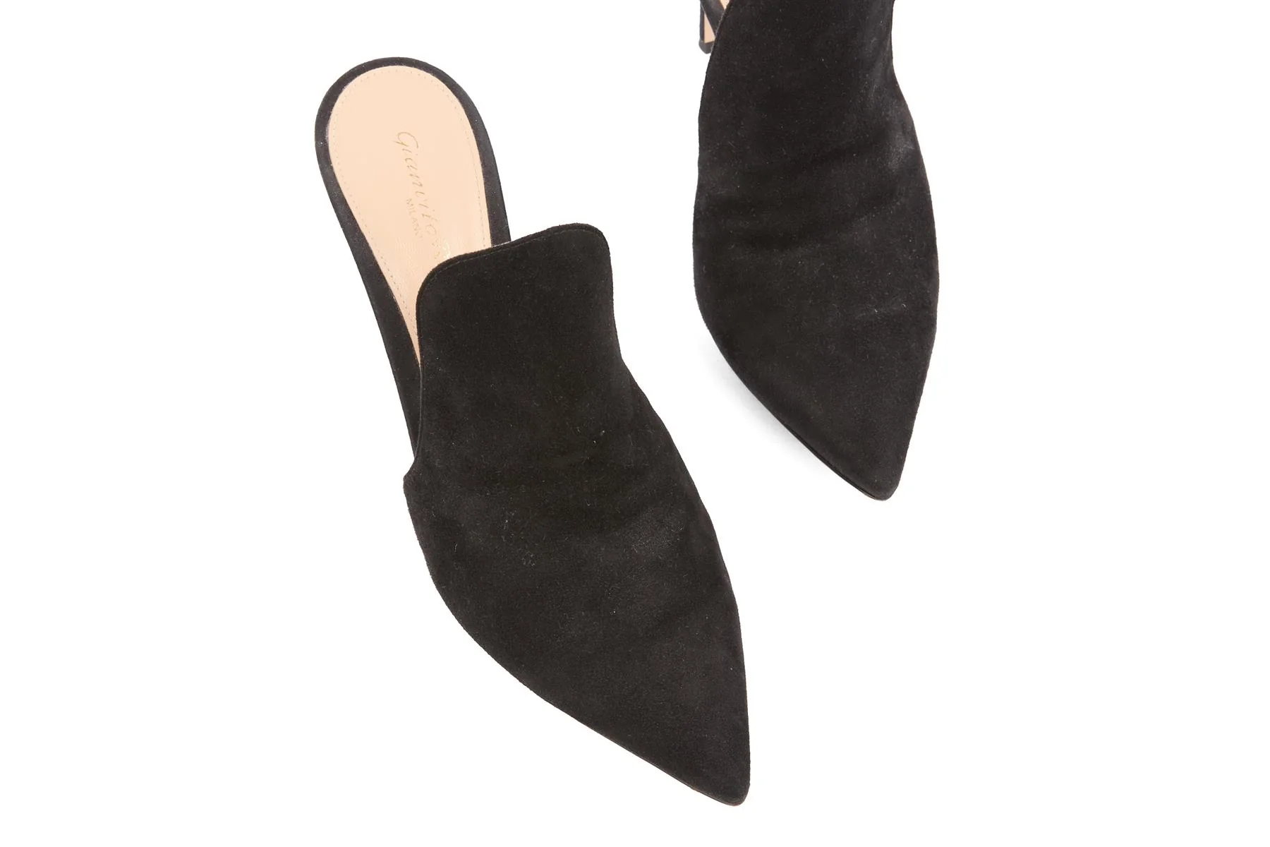 GIANVITO ROSSI BLACK SUEDE MULES EU 39 UK 6 US 9 - Image 4