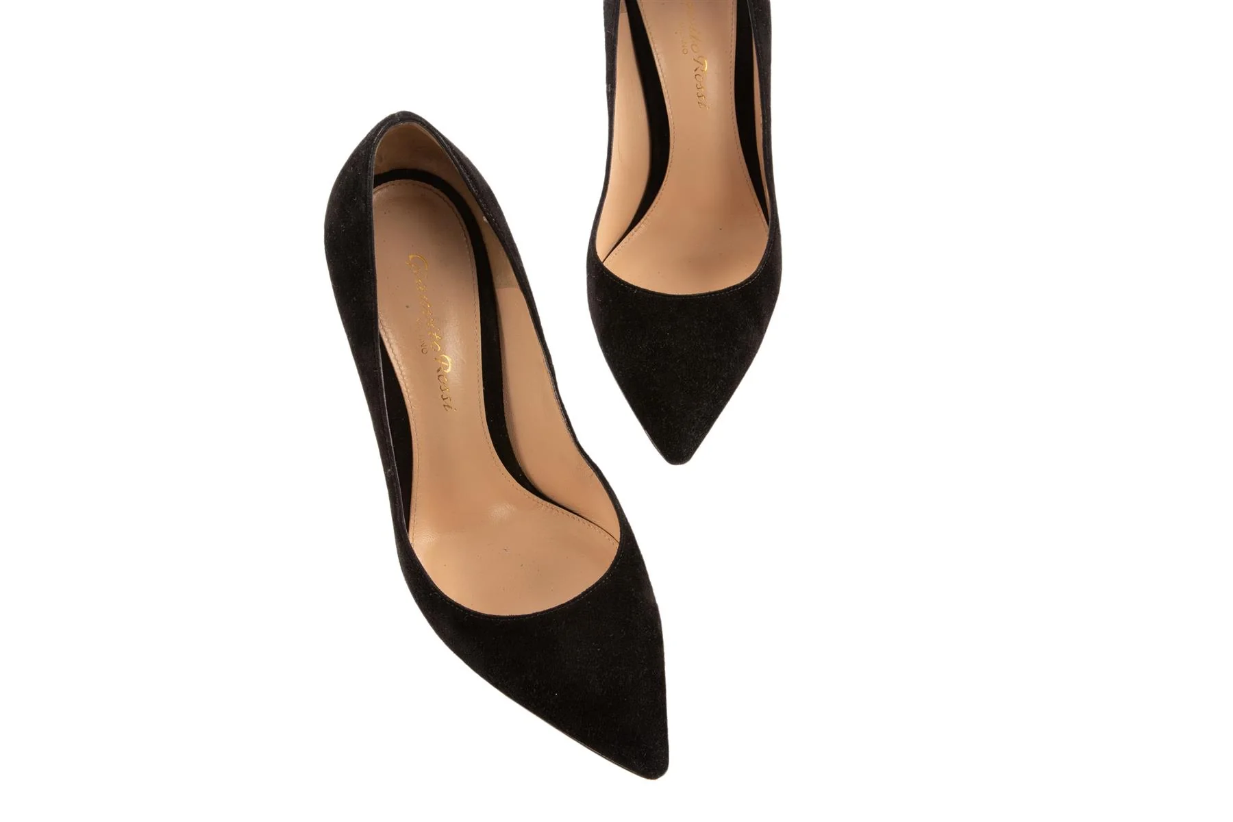 GIANVITO ROSSI BLACK SUEDE PUMPS EU 35.5 - Image 4