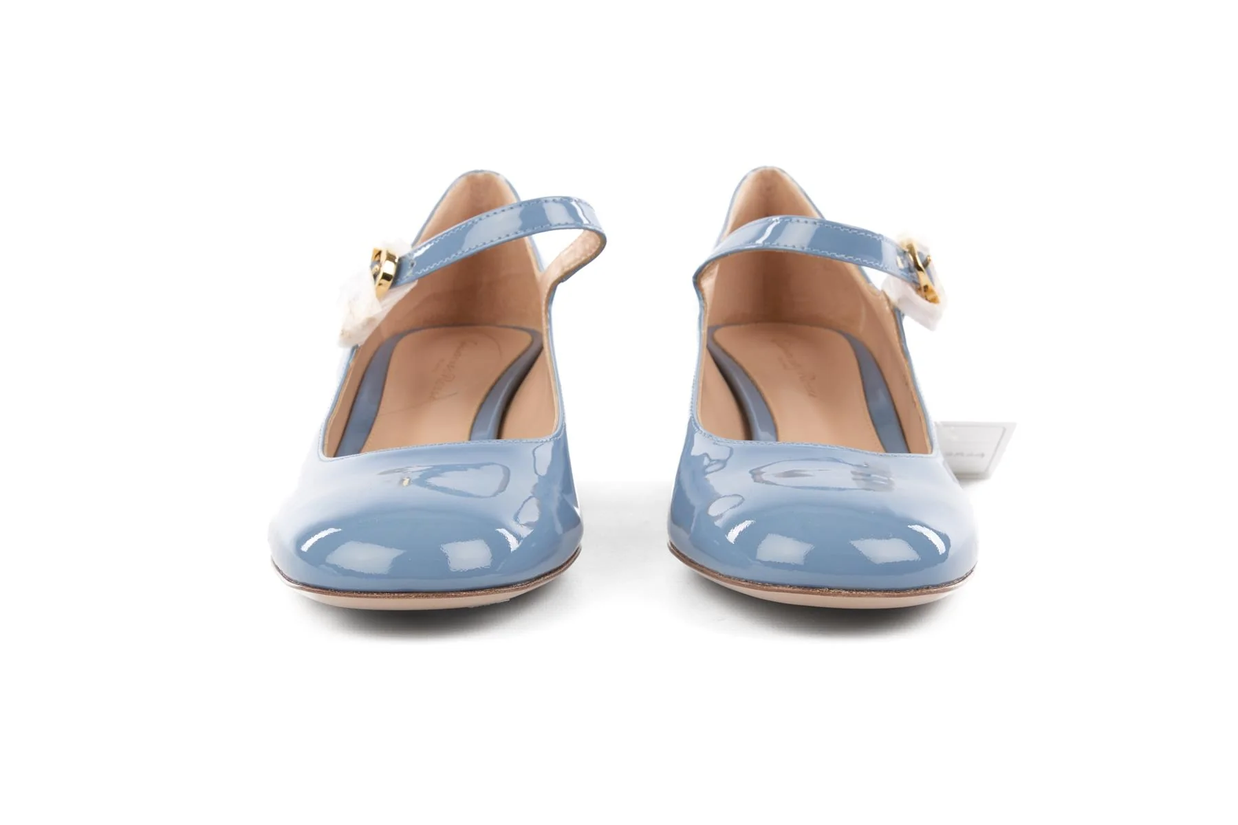 GIANVITO ROSSI BLUE PATENT LEATHER PUMPS  EU 39 UK 6 US 9 - Image 3