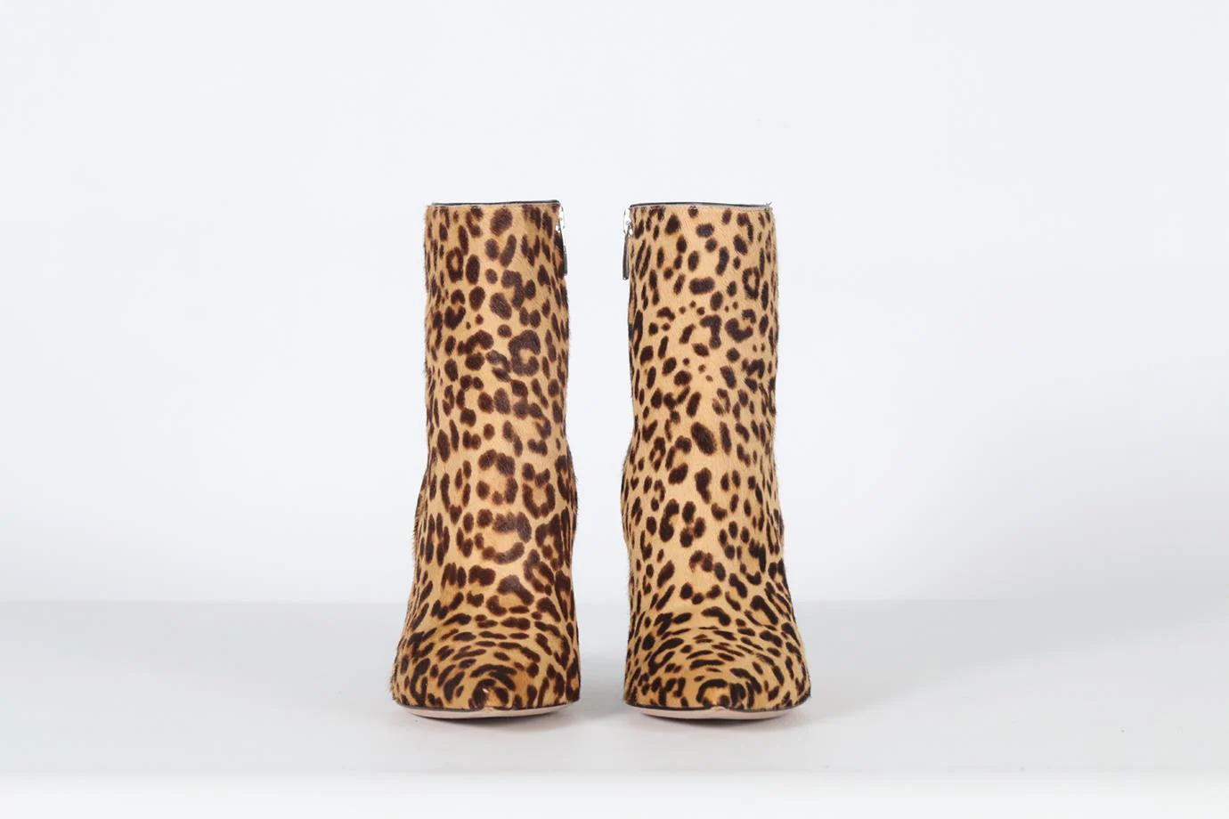 GIANVITO ROSSI CALF HAIR AND LEATHER ANKLE BOOTS EU 38.5 UK 5.5 US 8.5 - Image 3