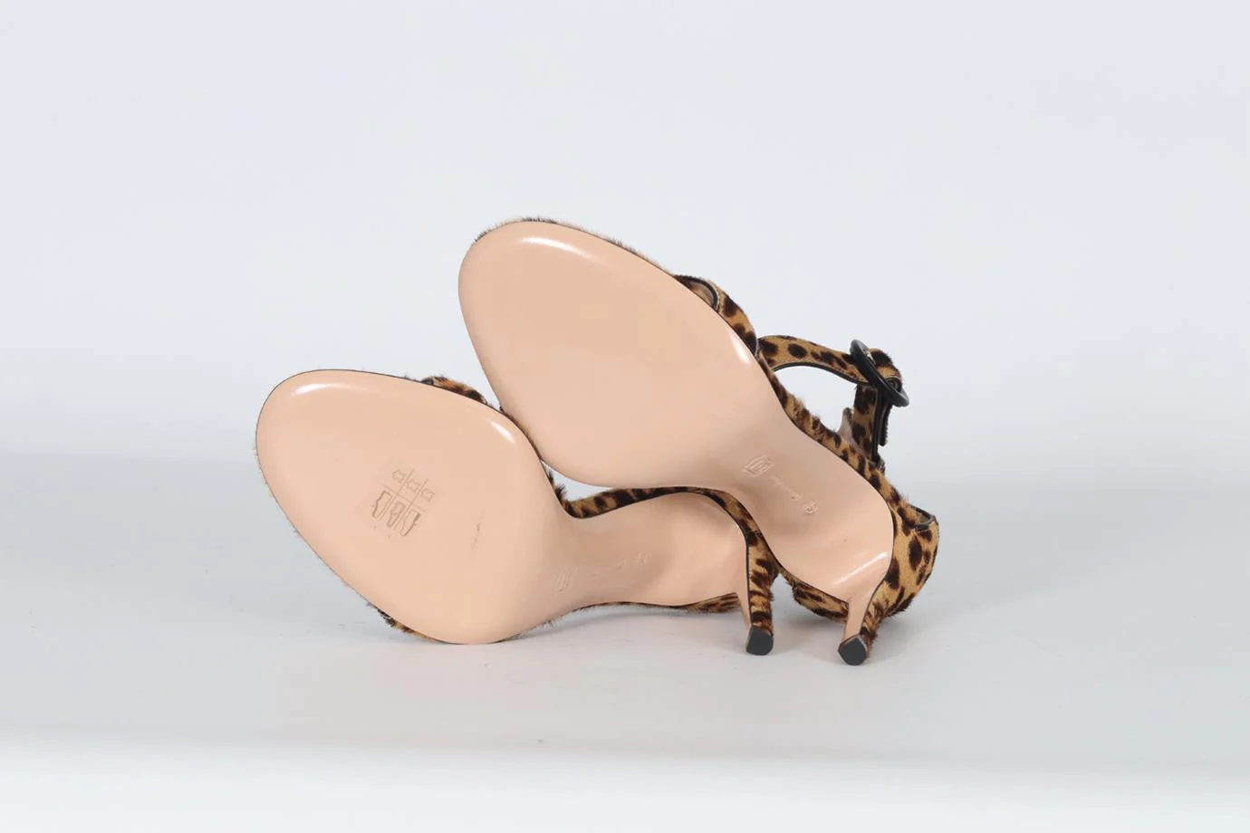 GIANVITO ROSSI CALF HAIR AND LEATHER SANDALS EU 38.5 UK 5.5 US 8.5 - Image 5