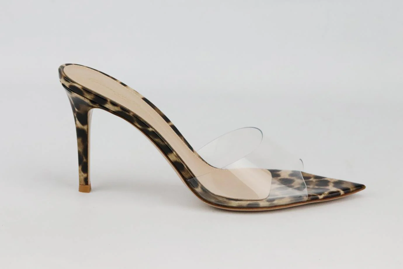 GIANVITO ROSSI ELLE PVC AND PATENT LEATHER MULES EU 38 UK 5 US 8 - Image 2