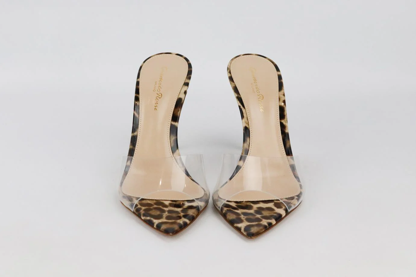 GIANVITO ROSSI ELLE PVC AND PATENT LEATHER MULES EU 38 UK 5 US 8 - Image 3