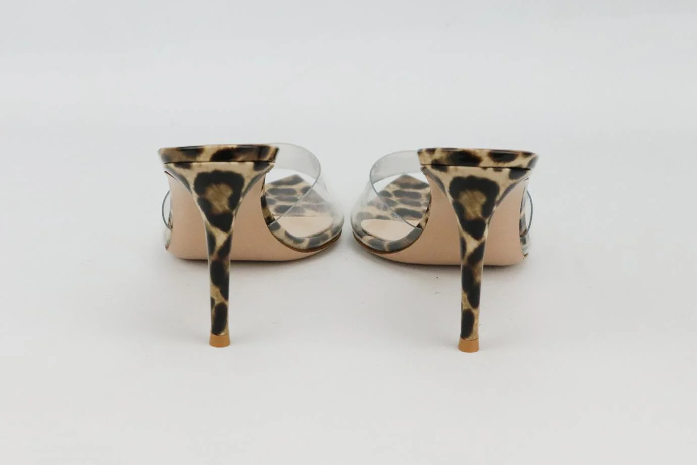GIANVITO ROSSI ELLE PVC AND PATENT LEATHER MULES EU 38 UK 5 US 8 - Image 4
