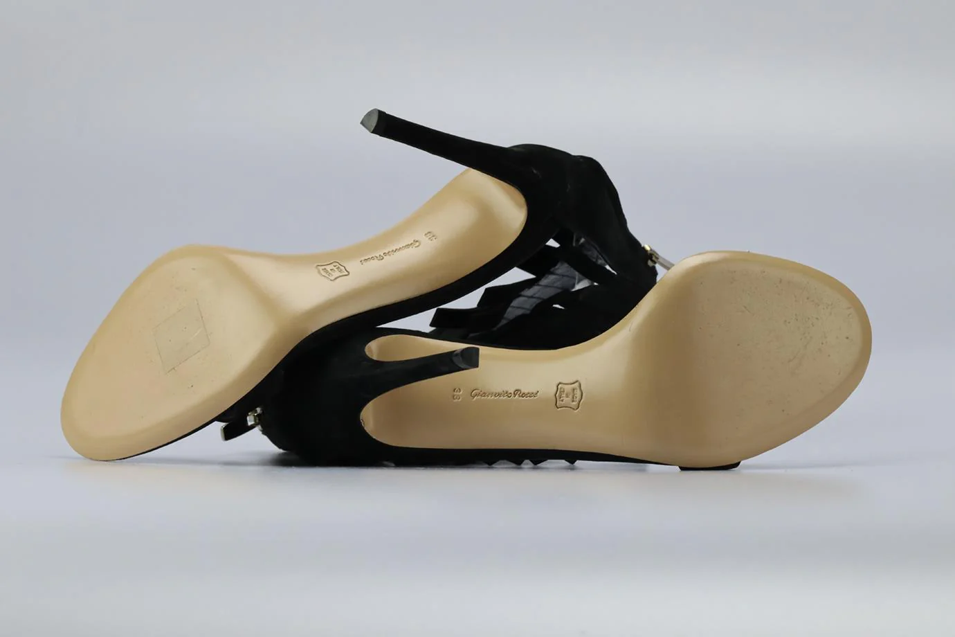 GIANVITO ROSSI FRINGED SUEDE SANDALS EU 38 UK 5 US 8 - Image 5