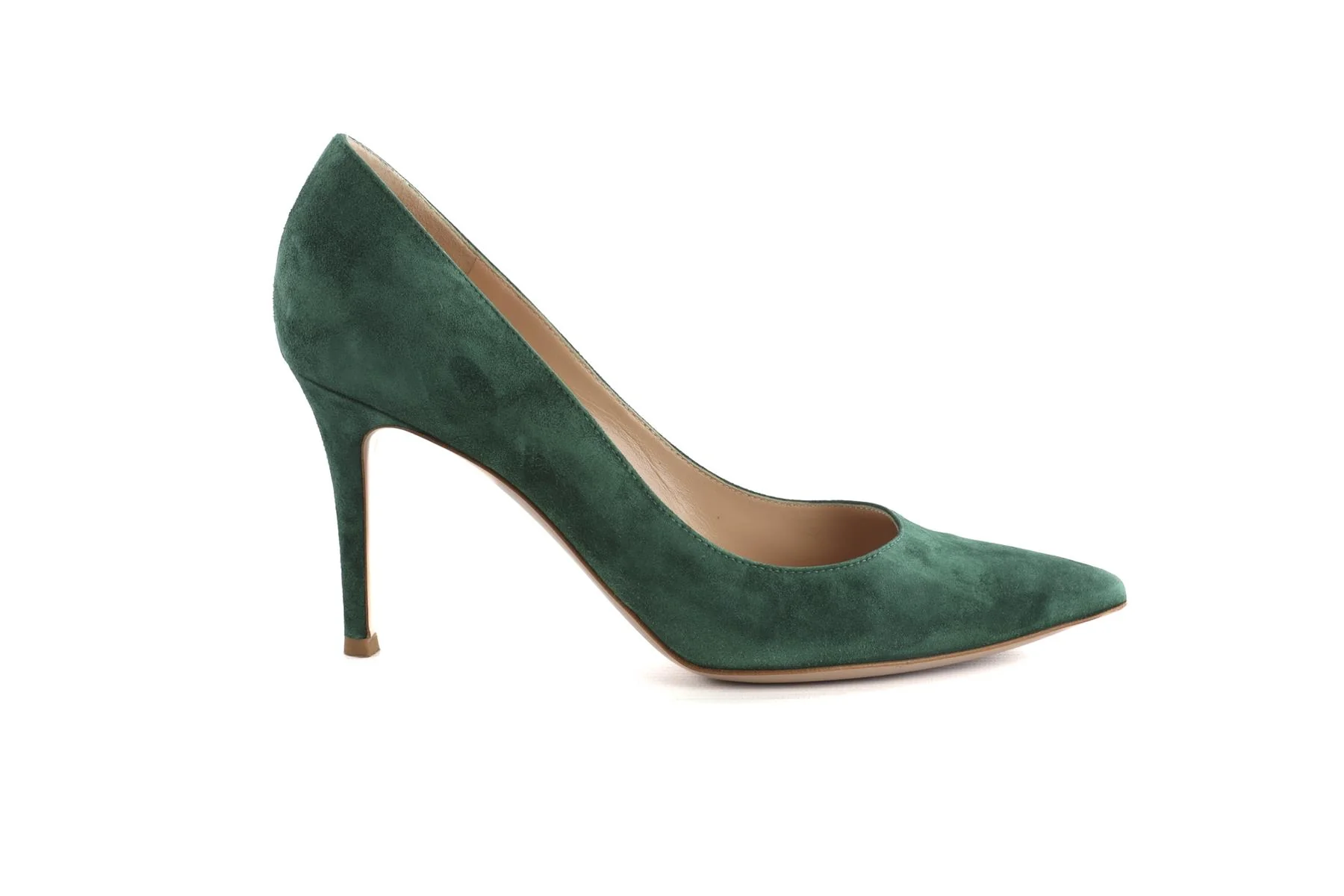 GIANVITO ROSSI GREEN SUEDE PUMPS EU 38 UK 5 US 8 - Image 2