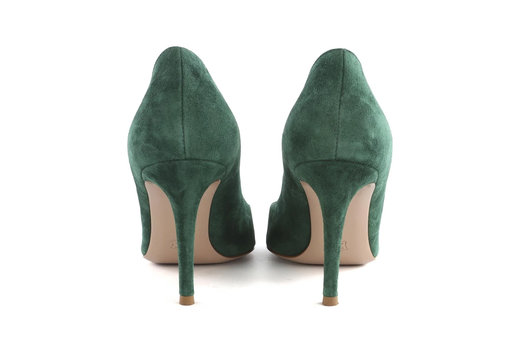 GIANVITO ROSSI GREEN SUEDE PUMPS EU 38 UK 5 US 8 - Image 5