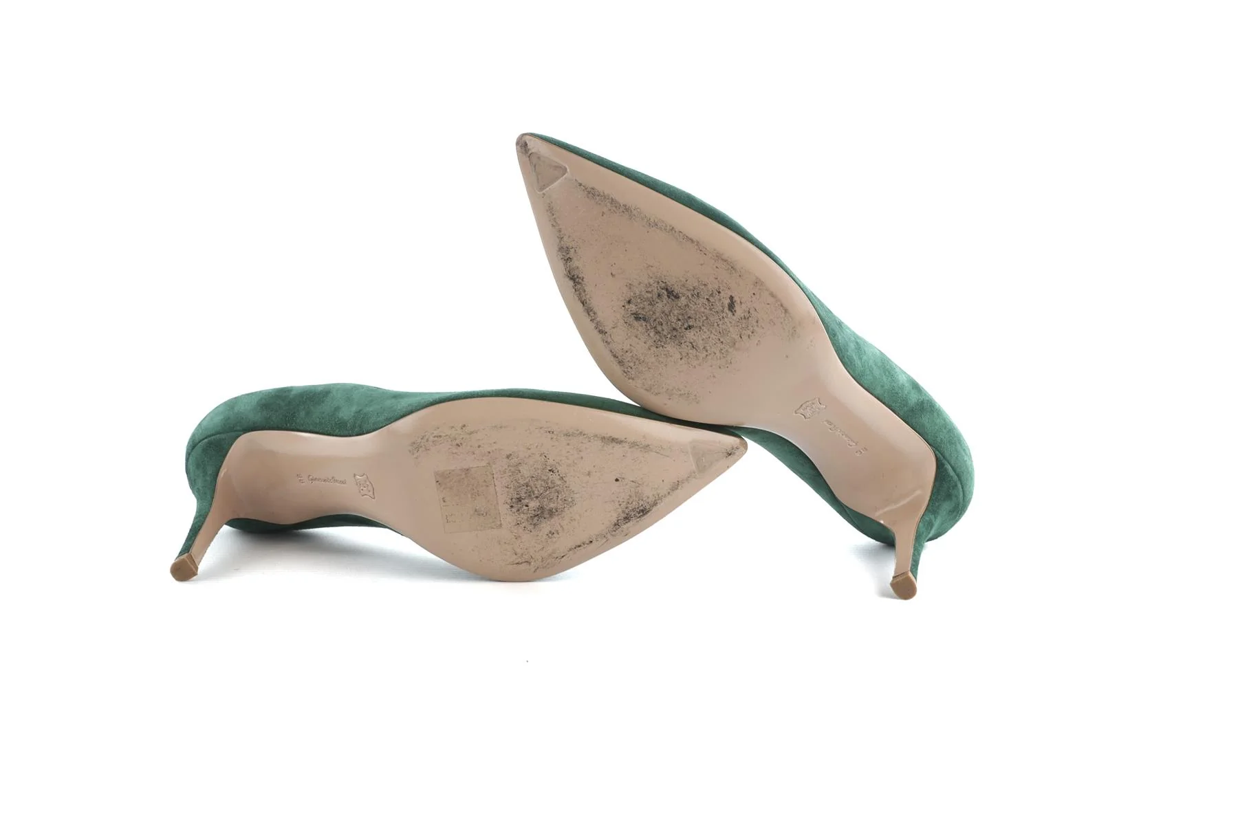 GIANVITO ROSSI GREEN SUEDE PUMPS EU 38 UK 5 US 8 - Image 6