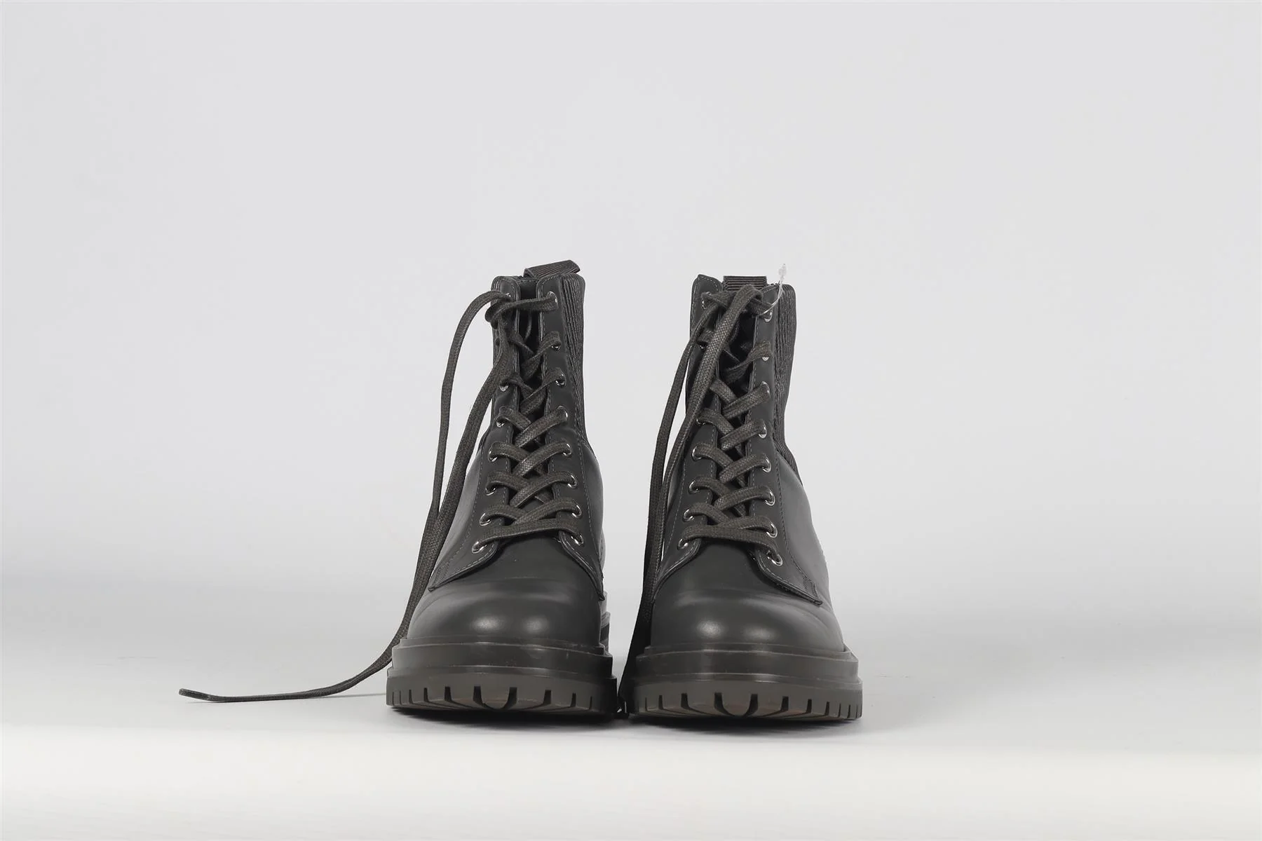 GIANVITO ROSSI GREY LEATHER ANKLE BOOTS EU 39 UK 6 US 9 - Image 3